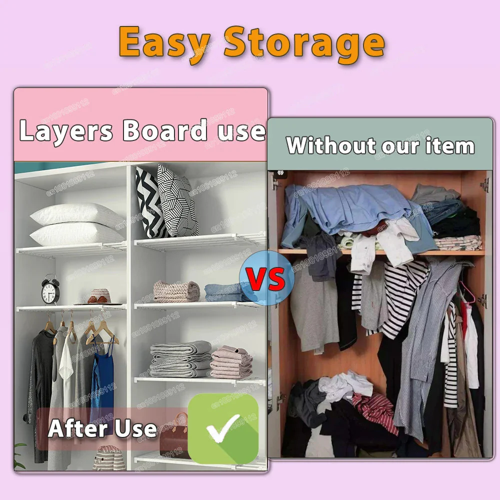 Wardrobe Shelf Extendable Closet Organizer - Image 2