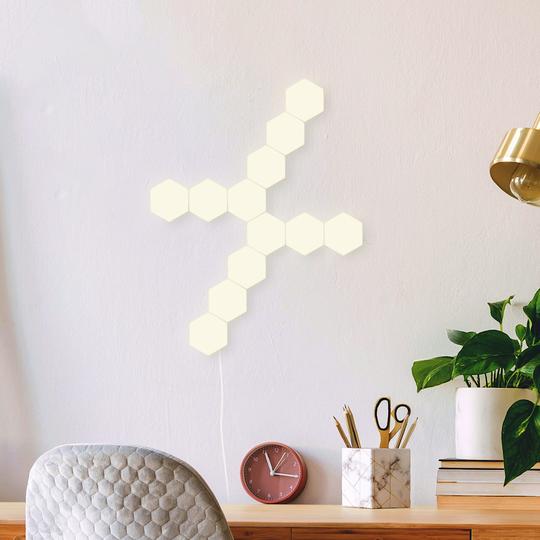 Warm White Hexagon Modular Touch-Sensitive Light (Pack of 5) - Image 4