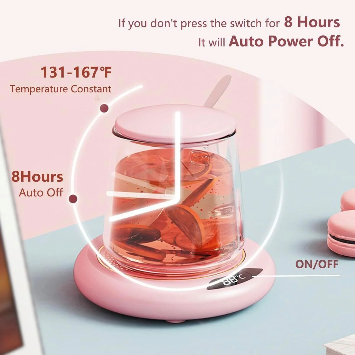 Warmy: USB-Powered Coffee Mug Warmer with LCD Display for Keeping Your Beverages Hot & Ready - Image 6