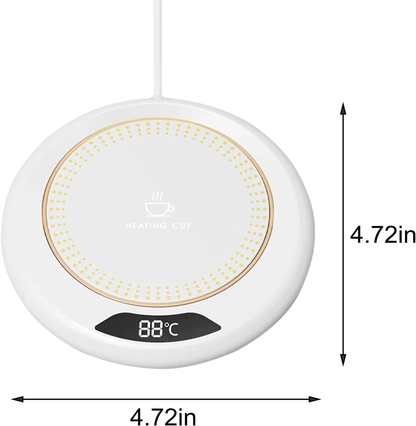 Warmy: USB-Powered Coffee Mug Warmer with LCD Display for Keeping Your Beverages Hot & Ready - Image 7