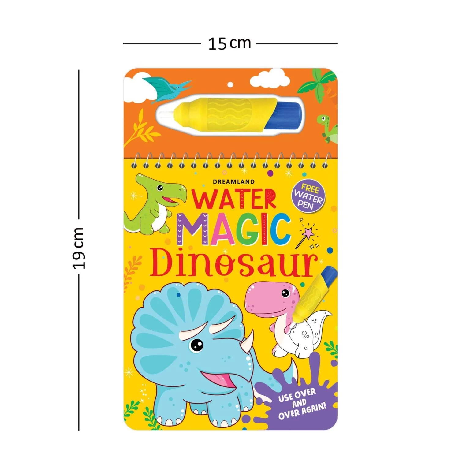 Water Magic Dinosaur- With Water Pen - Use over and over again - Image 2
