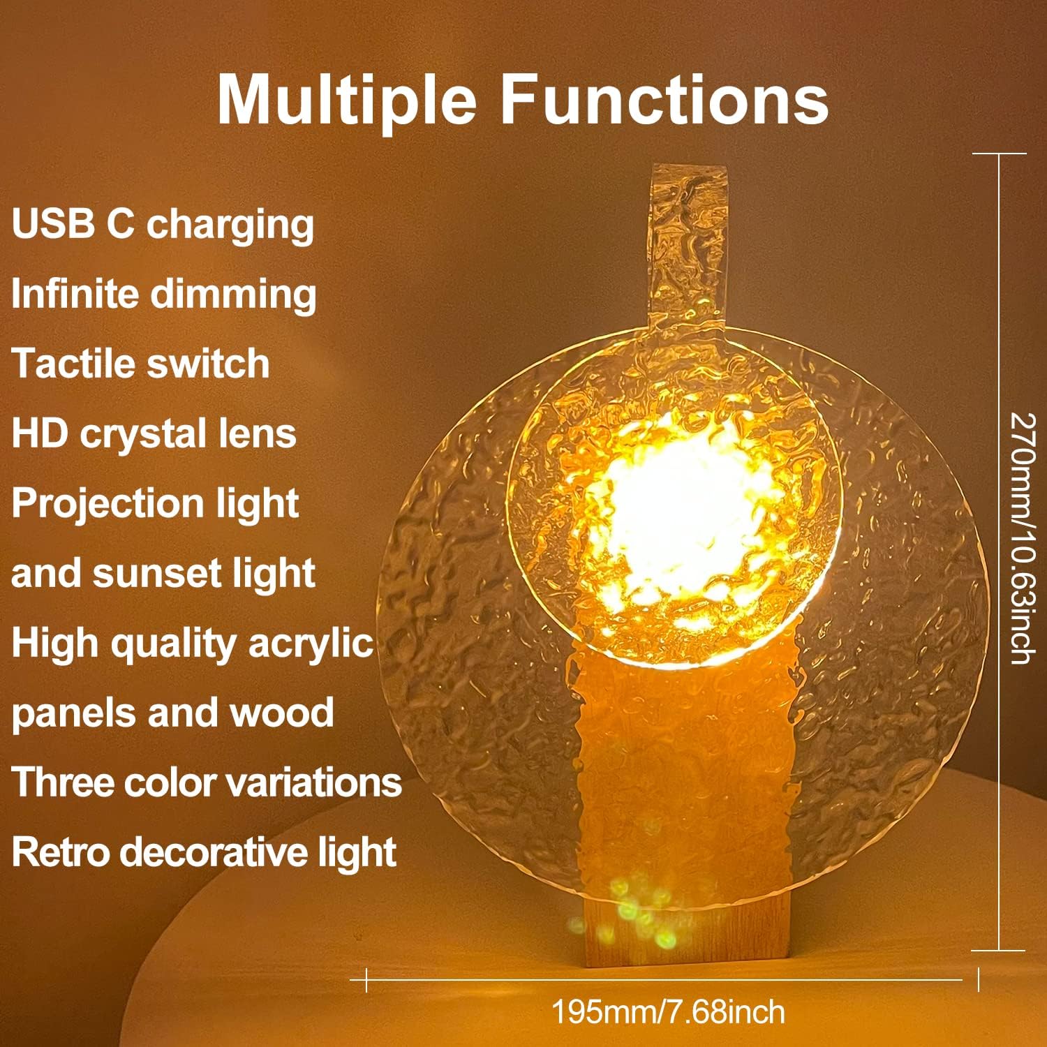 Water Wave LED Rotation Ambient Night Light - Image 10