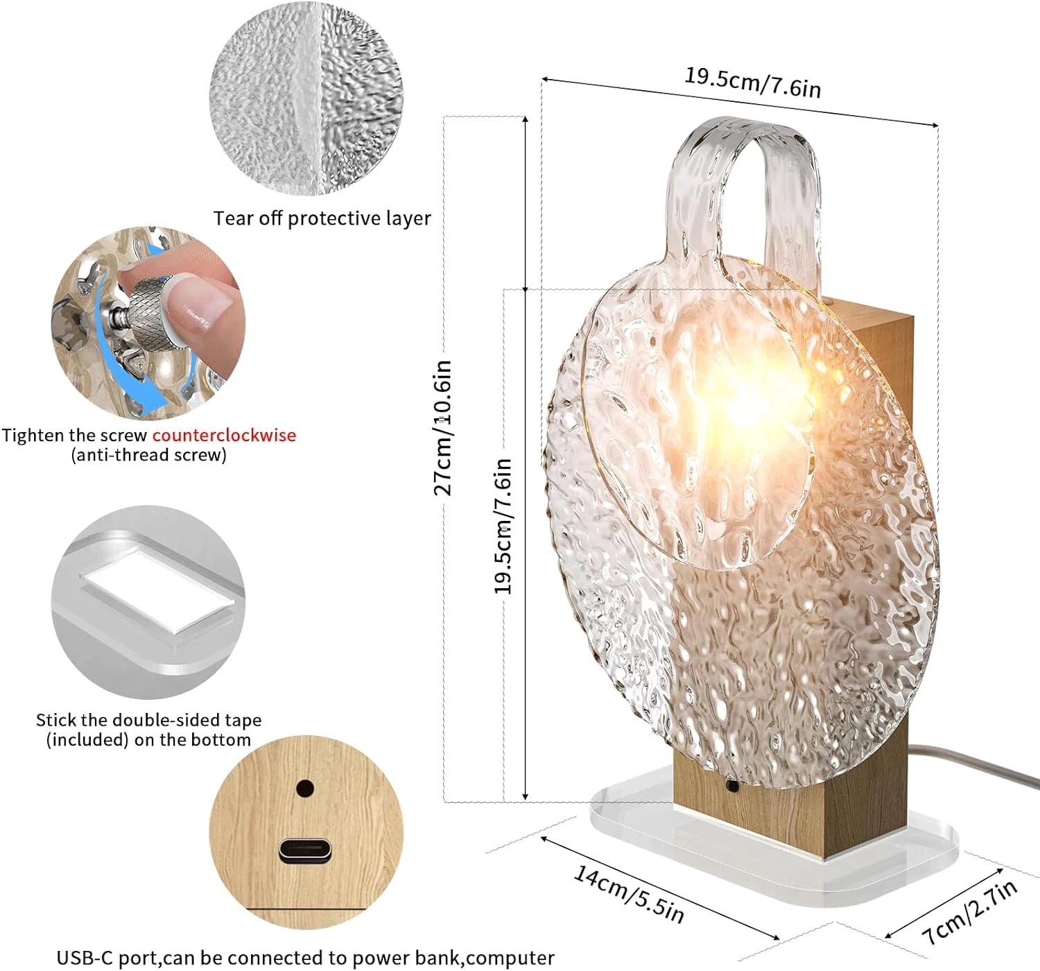 Water Wave LED Rotation Ambient Night Light - Image 6