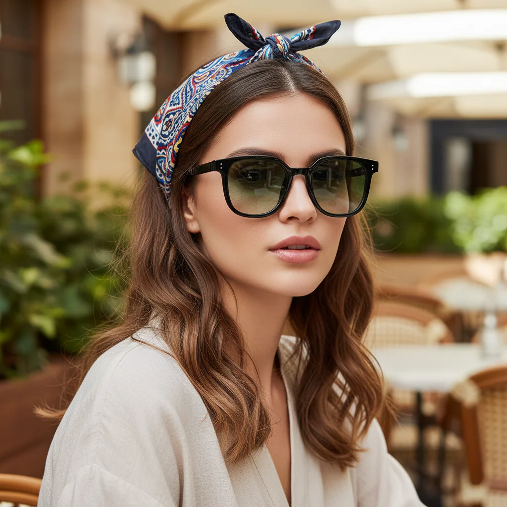 Wayfarer Green Tint Sunglasses For Men & Women