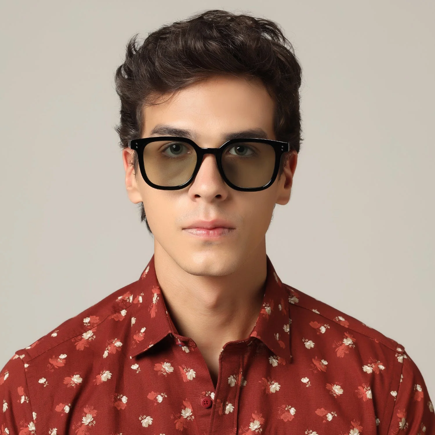 Wayfarer Green Tint Sunglasses For Men & Women - Image 2