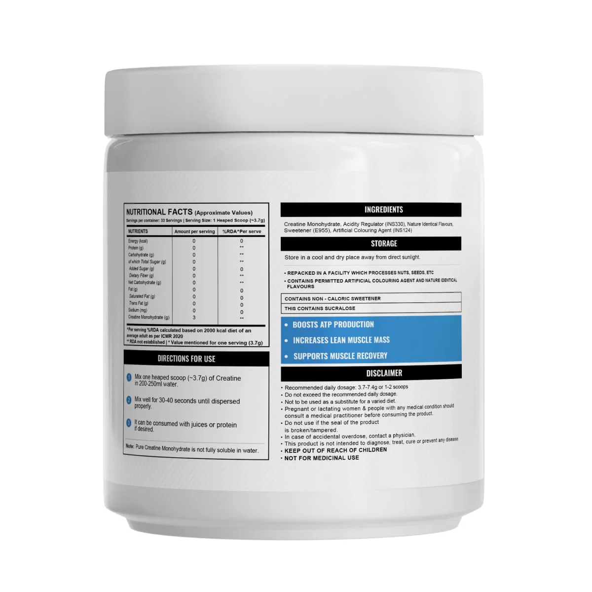 Wellcore Pure Micronised Creatine Powder (Fruit Fusion) - Image 8