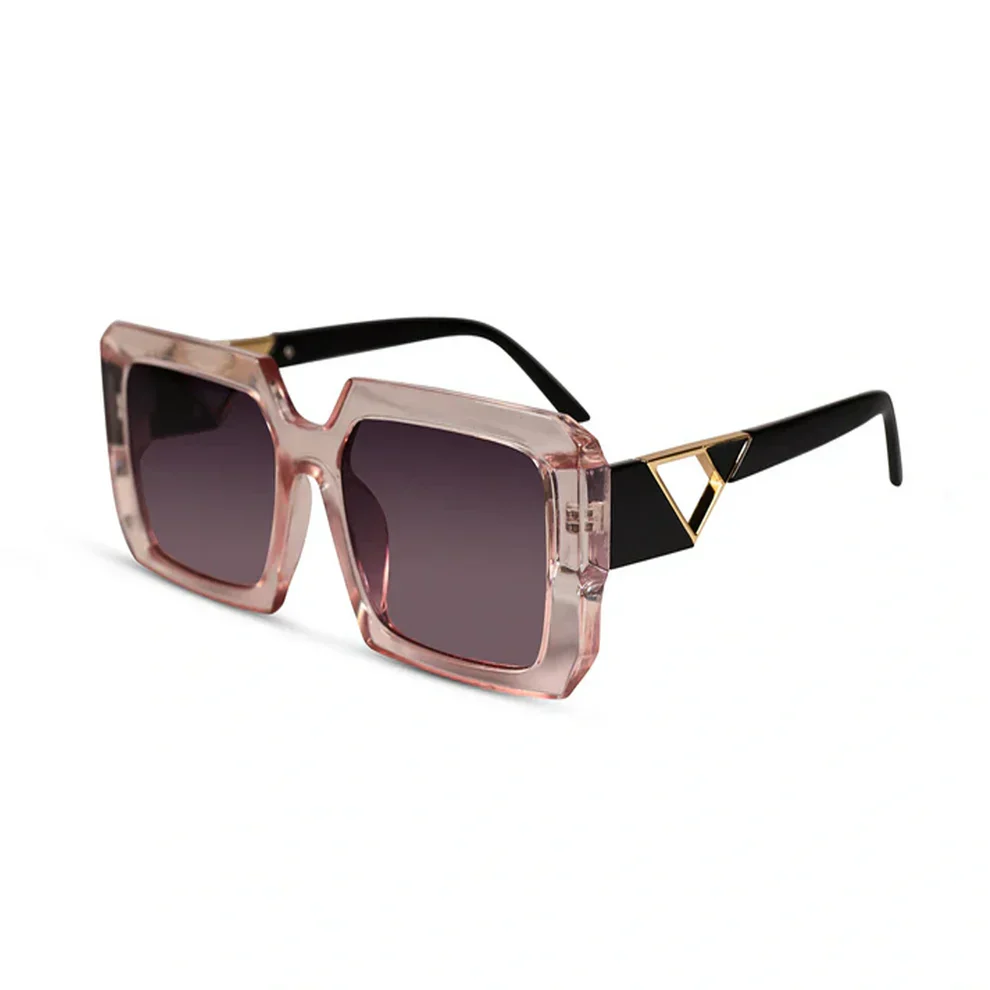 White Designer Rectangular Sunglasses For Women - Image 10