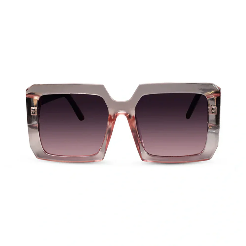 White Designer Rectangular Sunglasses For Women - Image 11
