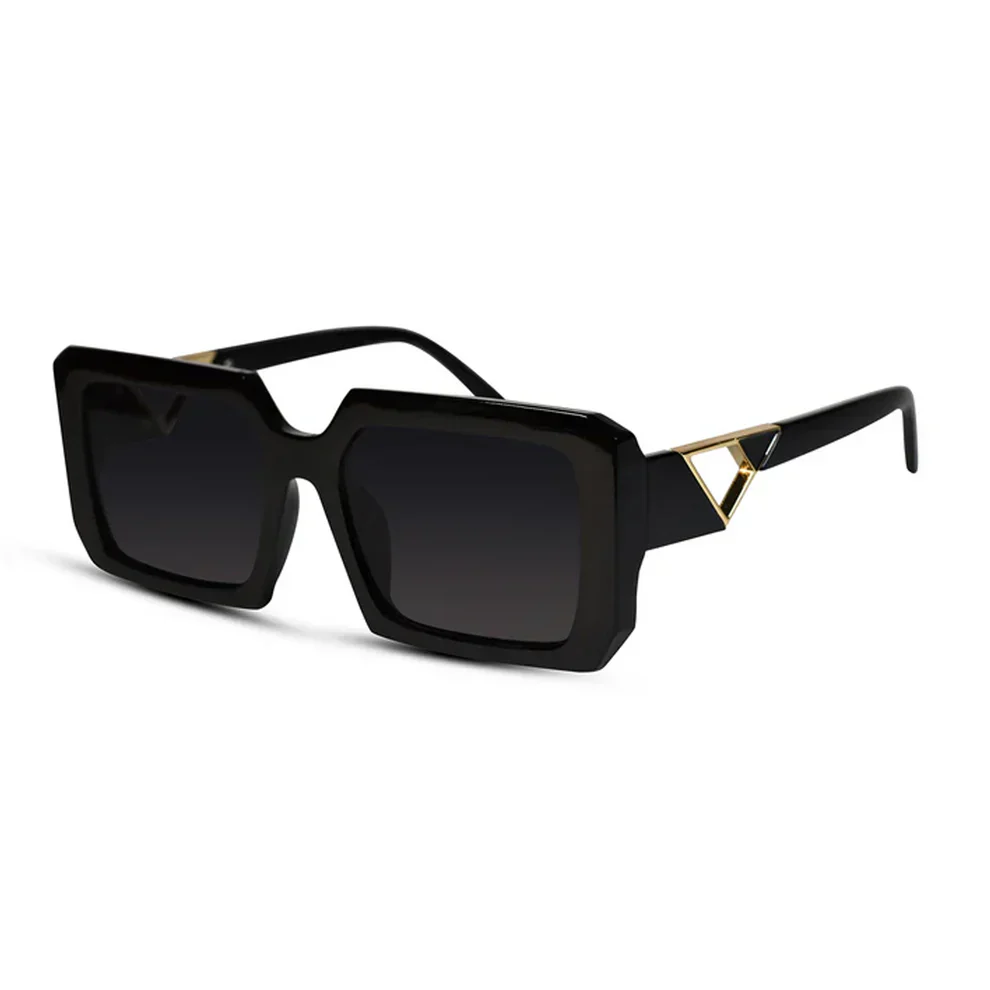 White Designer Rectangular Sunglasses For Women - Image 12