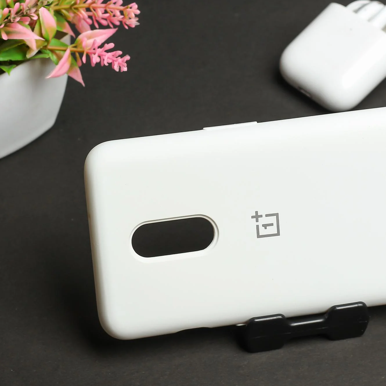 White Original Silicone Case For Oneplus 7 - Image 3