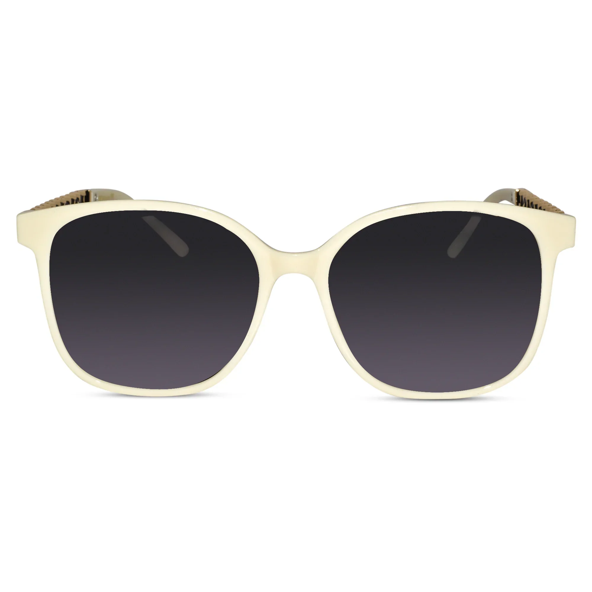 White Wayfarer Designer Sunglasses For Women - Image 2