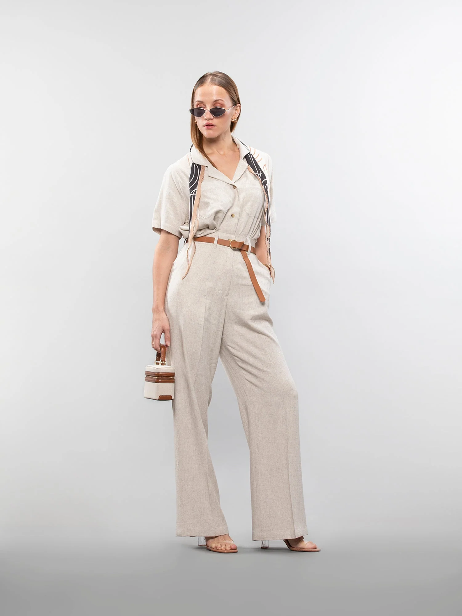 Wide-leg linen pants - Image 32