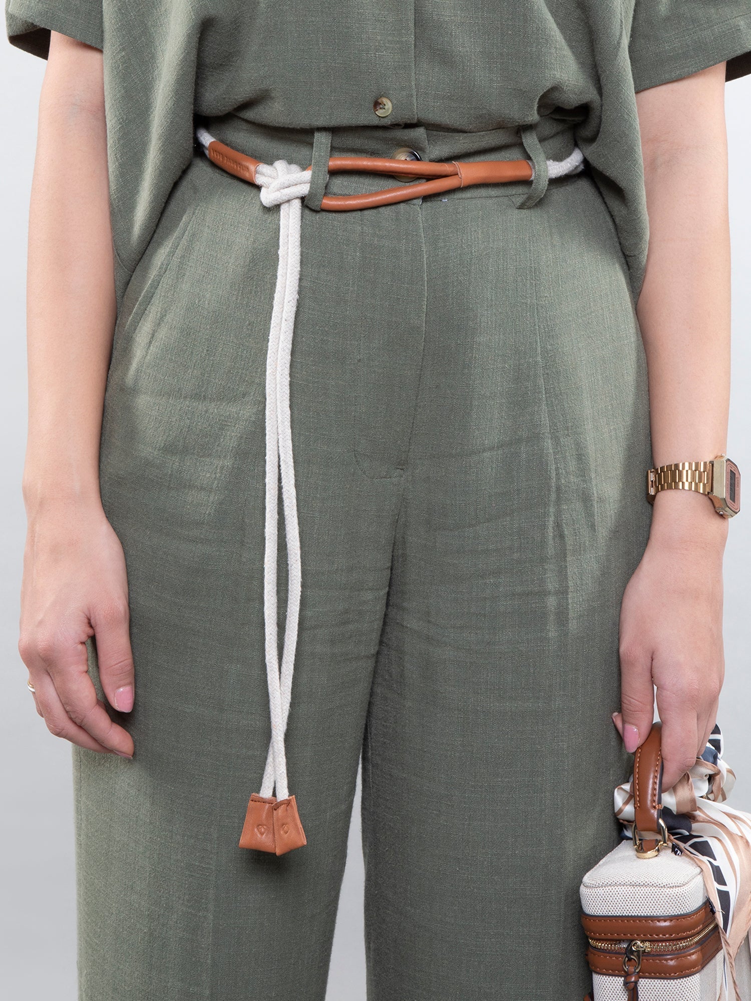 Wide-leg linen pants - Image 5