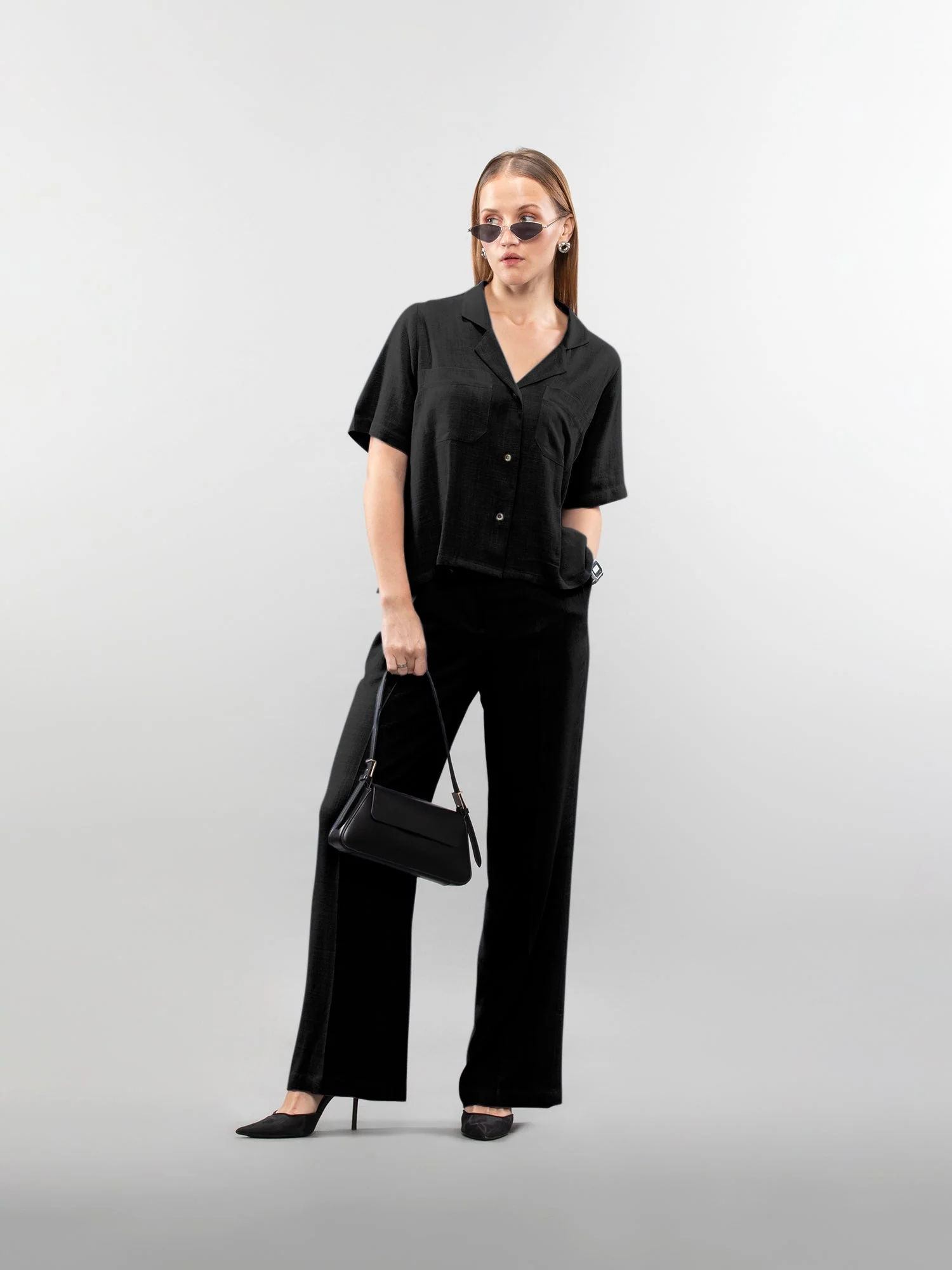 Wide-leg linen pants - Image 10