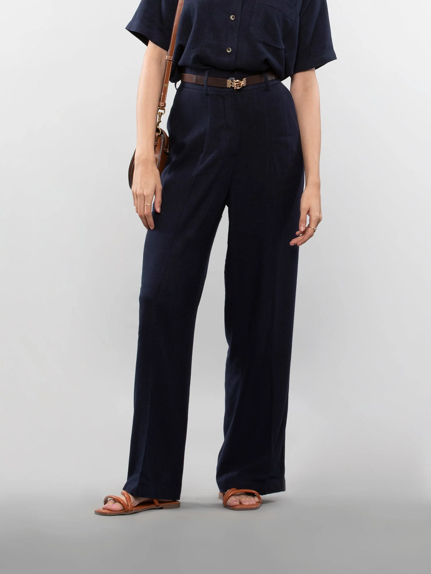 Wide-leg linen pants - Image 7