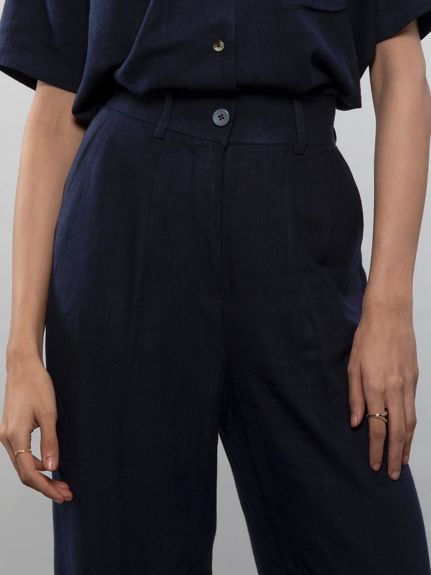 Wide-leg linen pants - Image 32