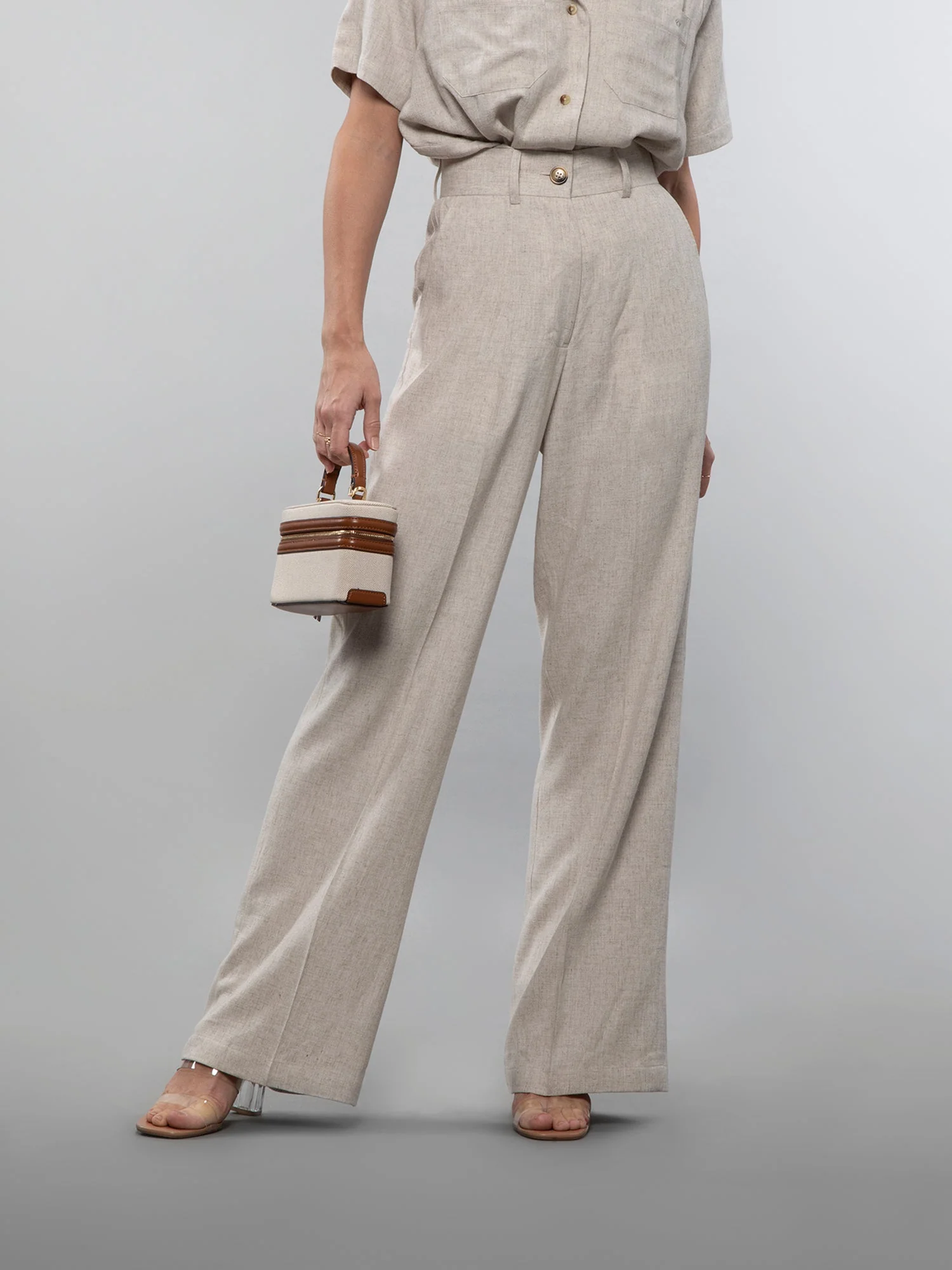 Wide-leg linen pants - Image 8