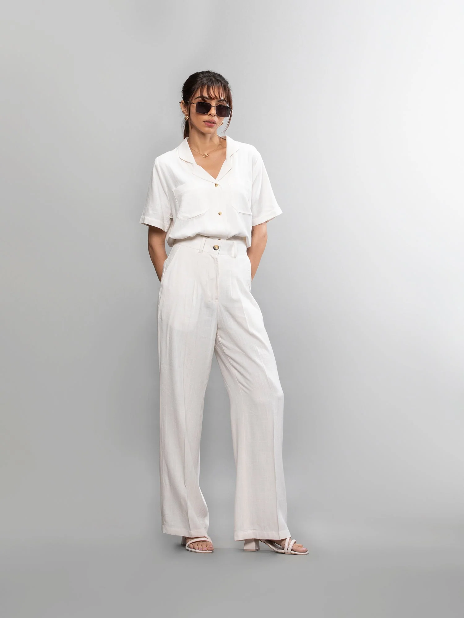 Wide-leg linen pants - Image 32