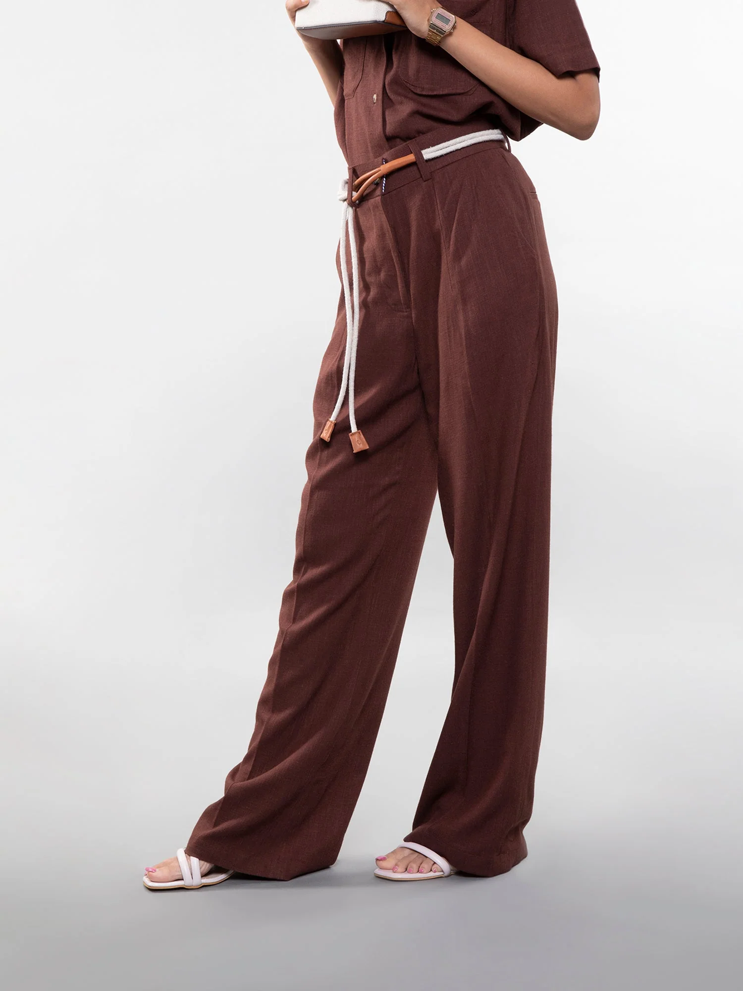 Wide-leg linen pants - Image 18