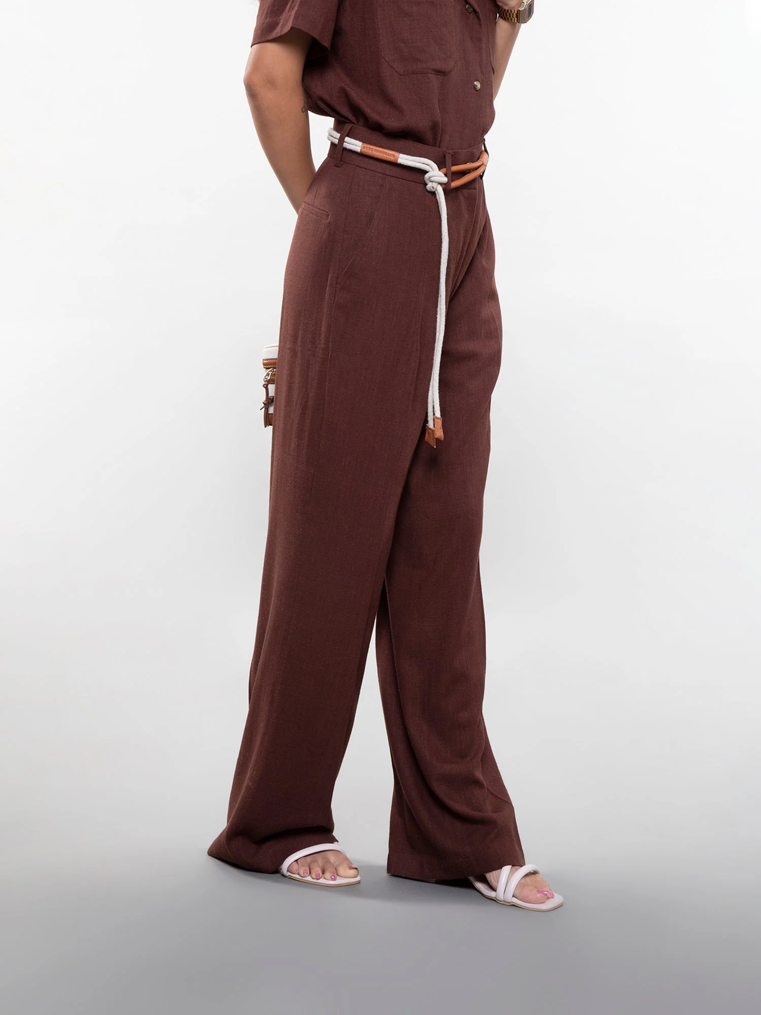 Wide-leg linen pants - Image 19