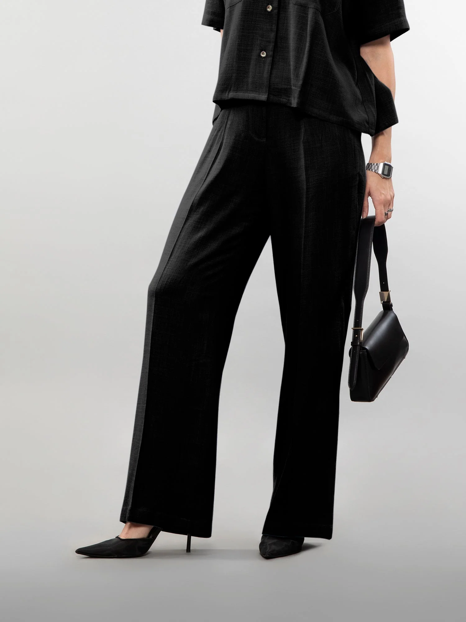 Wide-leg linen pants - Image 29