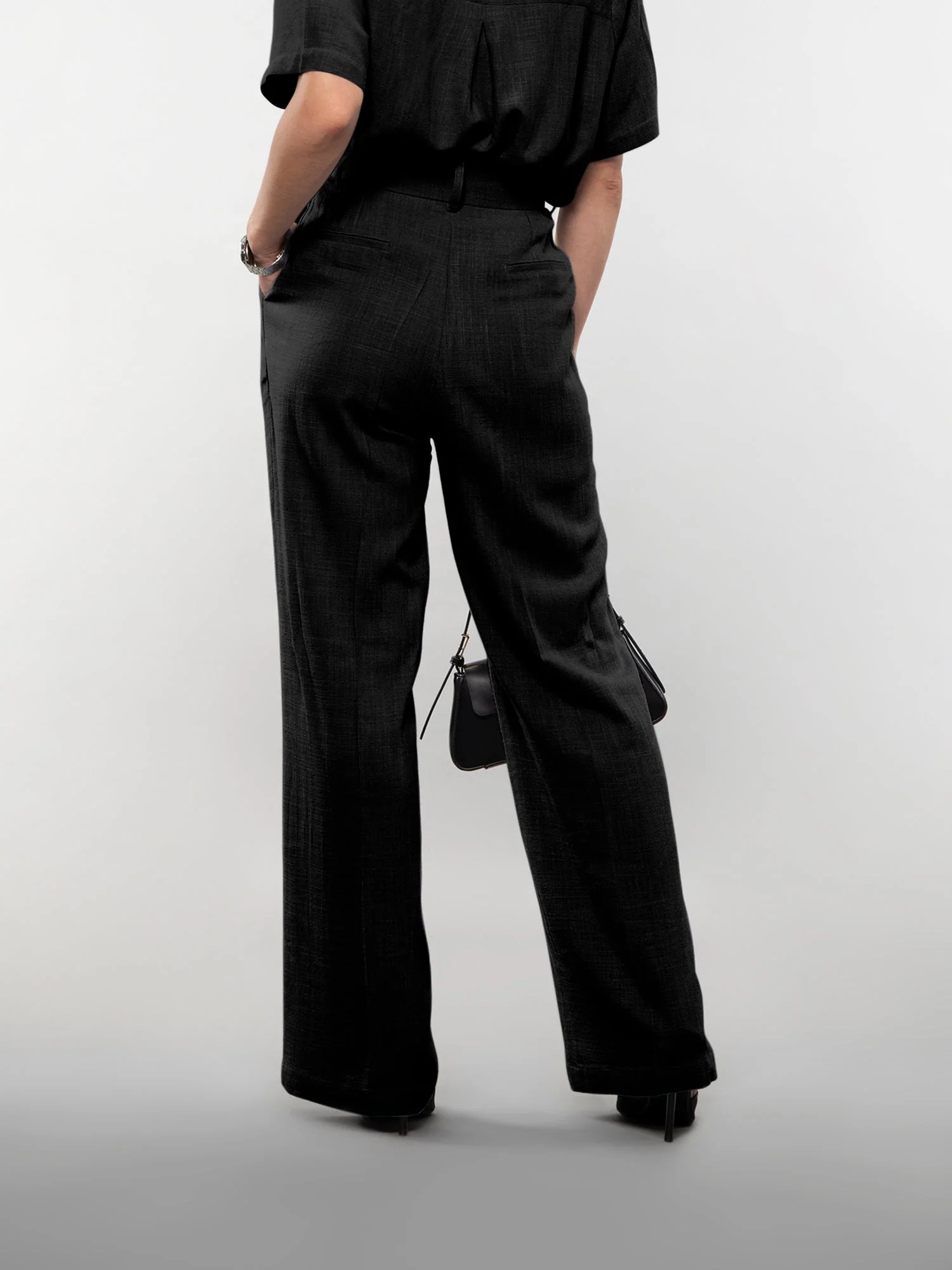 Wide-leg linen pants - Image 31