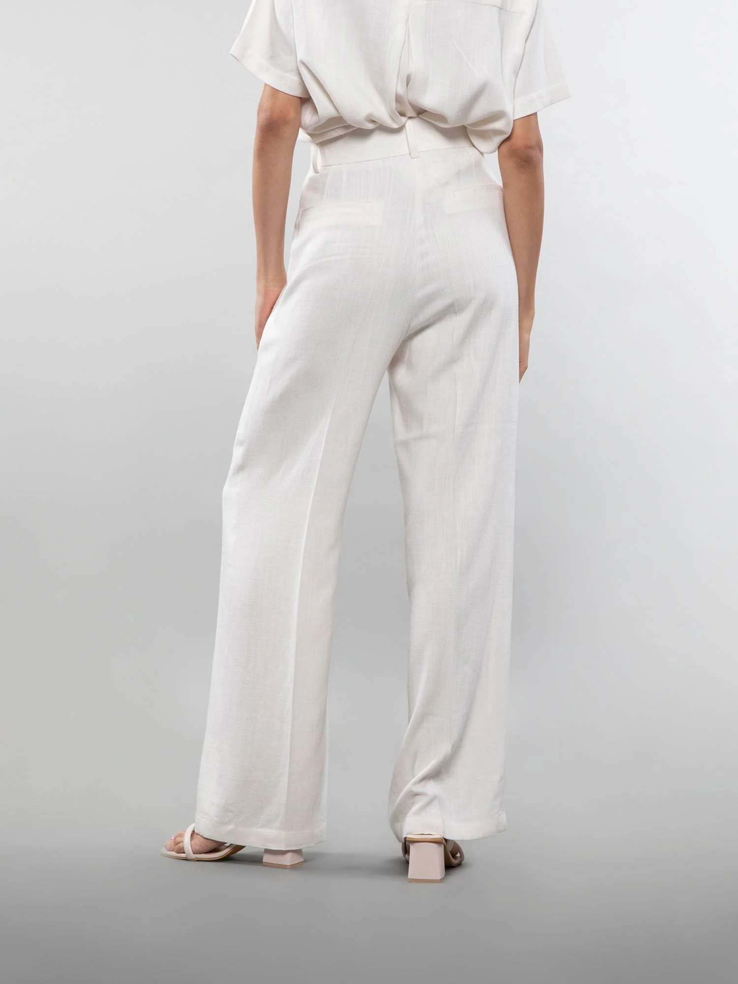 Wide-leg linen pants - Image 35