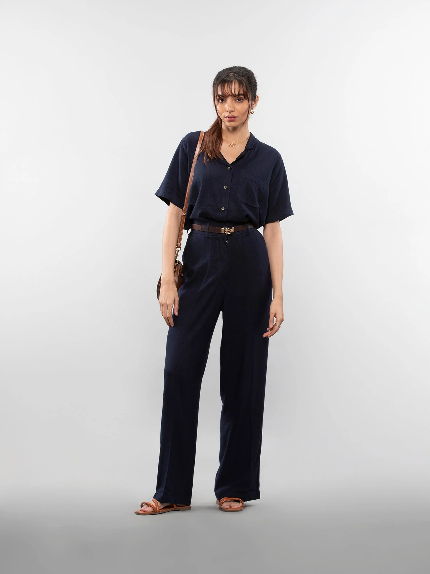 Wide-leg linen pants - Image 6