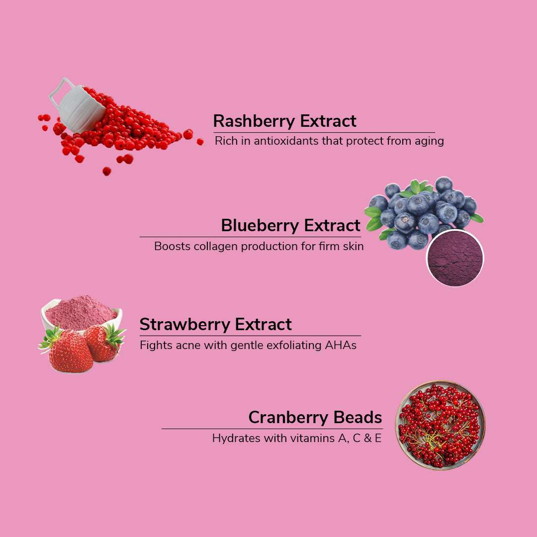 Wild Berries Face & Body Scrub | Vitamin E for Tan, Dead Skin Removal & Exfoliation | 200gm - Image 5