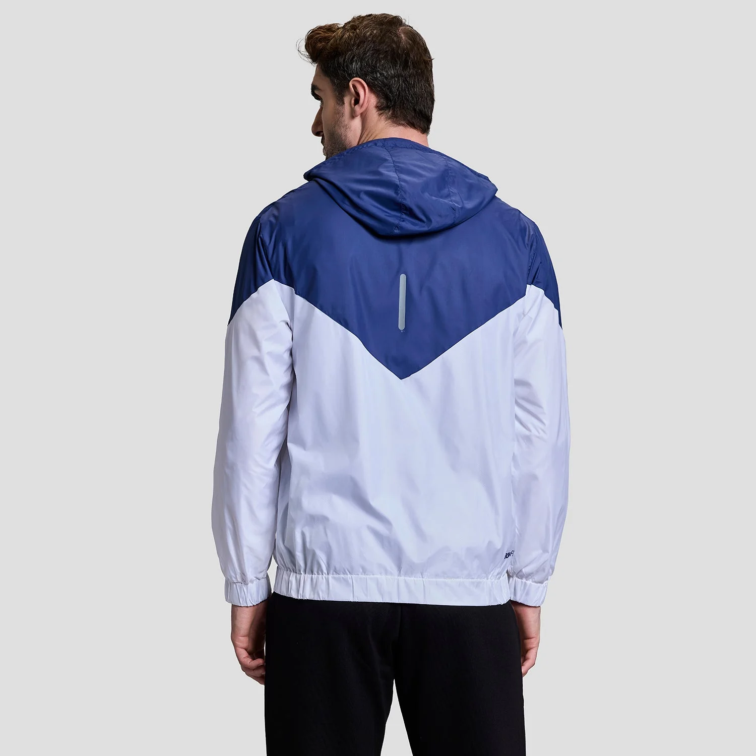 Windrush Mens Windcheater - Blue/White - Image 4