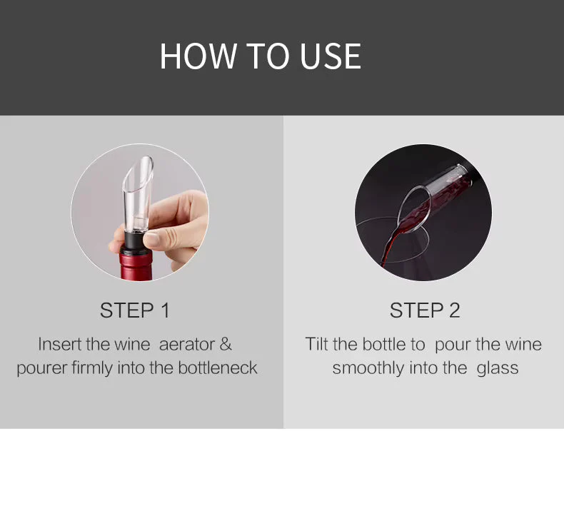 Wine Pourer Portable Decanter Aerator Wine Stopper Tool For Parties And Bars 1 pc - Image 3