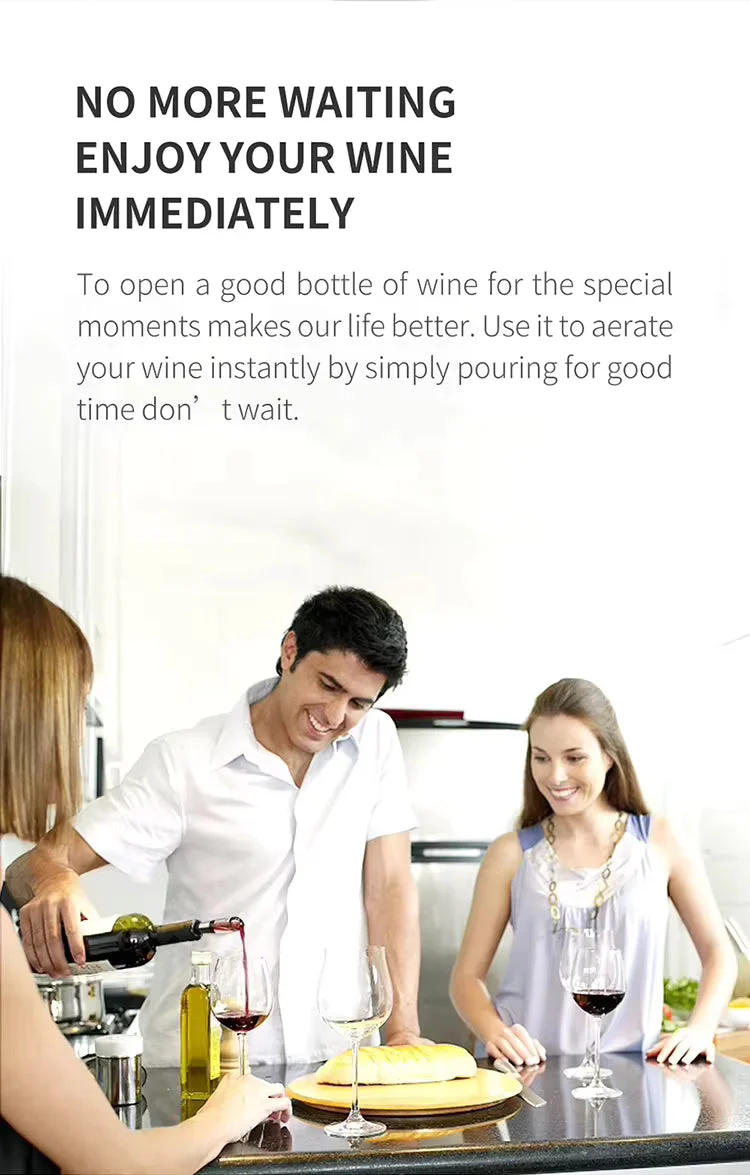 Wine Pourer Portable Decanter Aerator Wine Stopper Tool For Parties And Bars 1 pc - Image 4