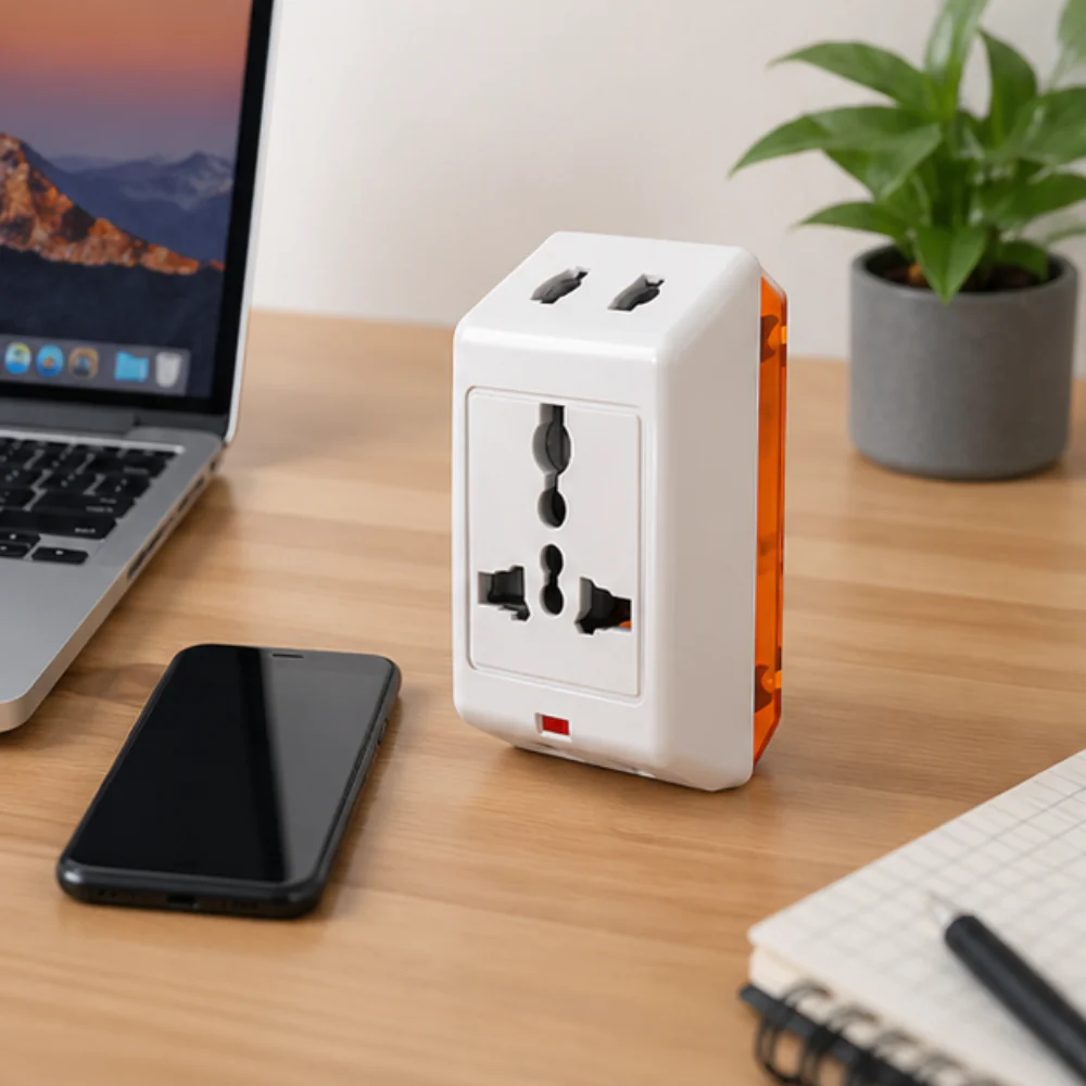 Wipro 3 Way Multiplug Adaptor Universal Socket - Surge Protection 6Amp - Image 4