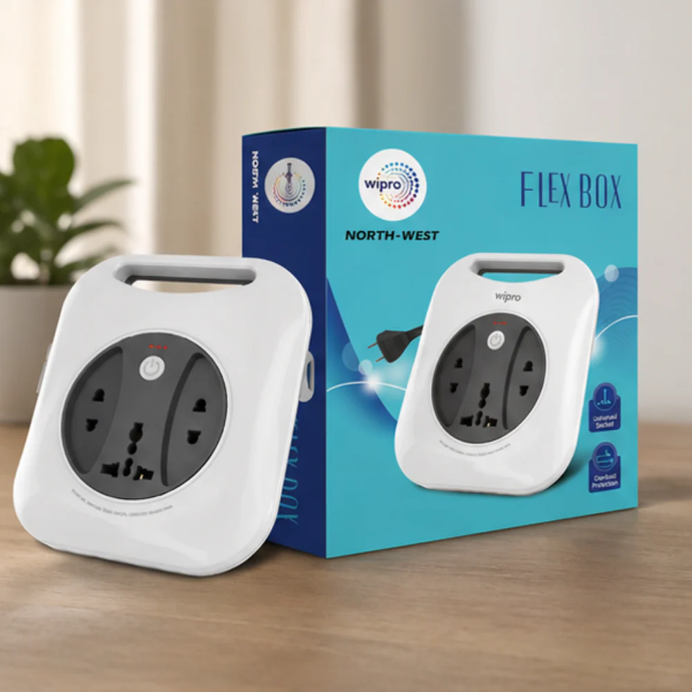 Wipro Flex Box Power Extension 4 Meter Power Strip - Universal Socket - Image 7