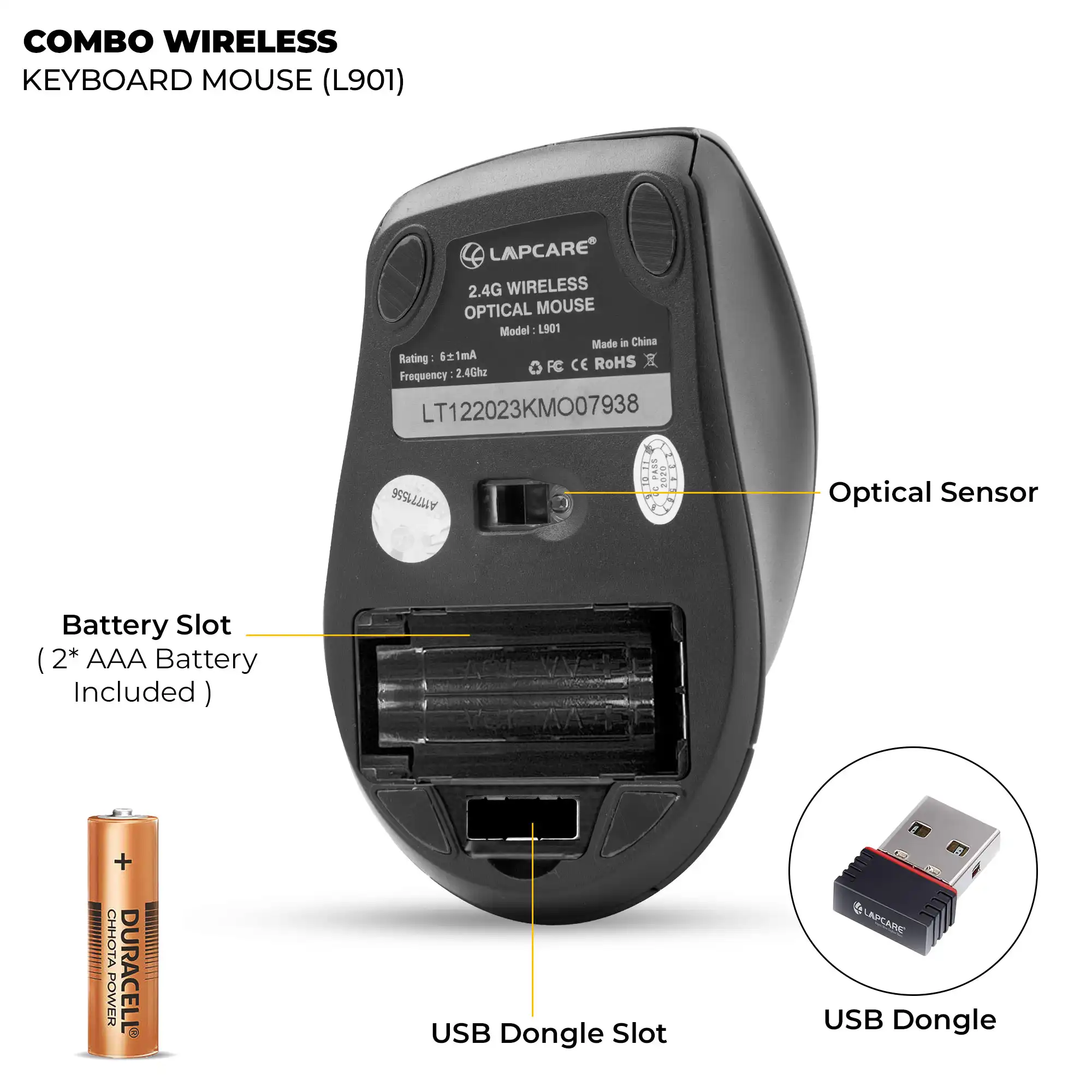 Wireless Keyboard Mouse Combo - Image 9