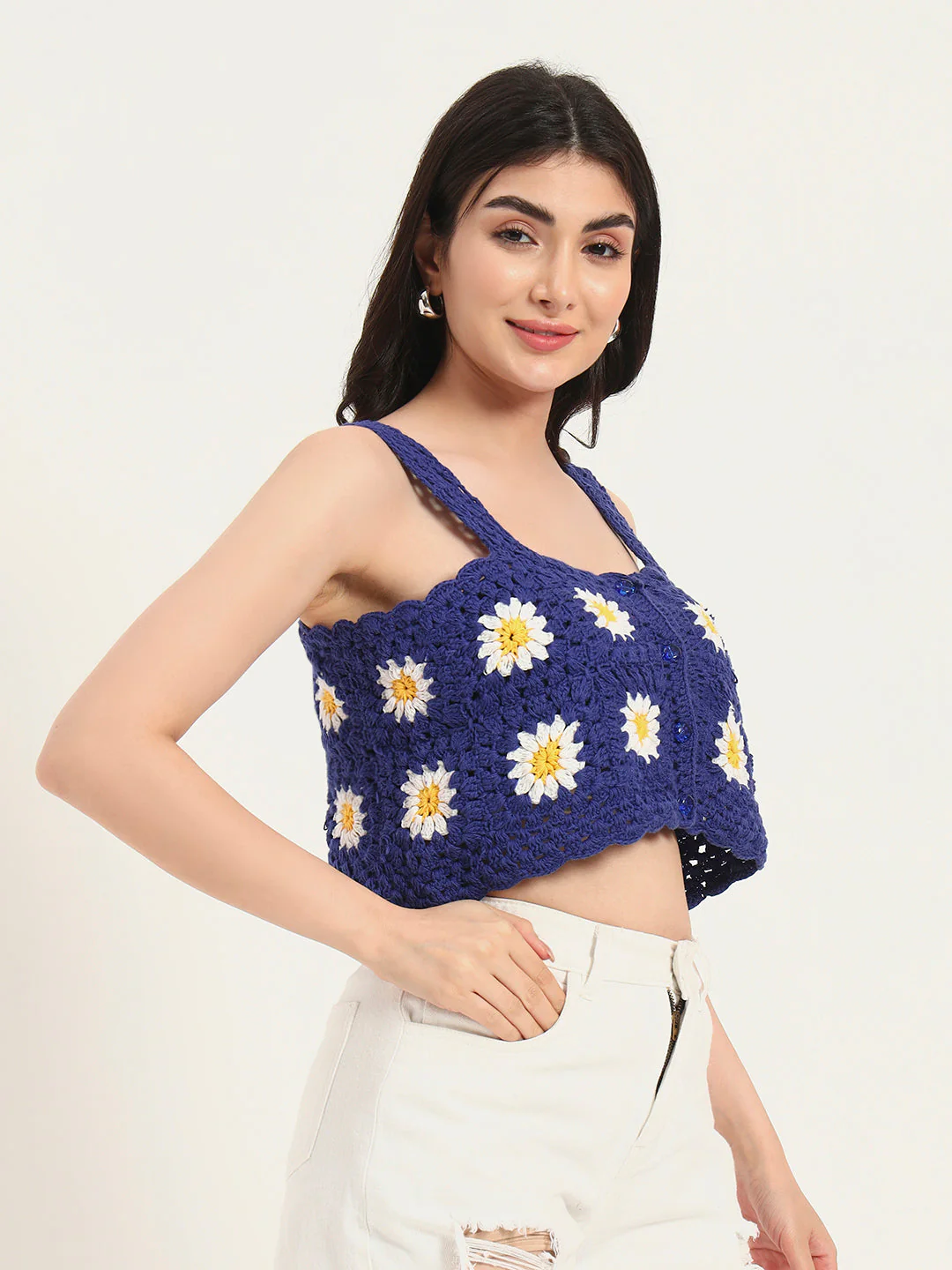 Wisteria Crochet Handmade Top - Image 3