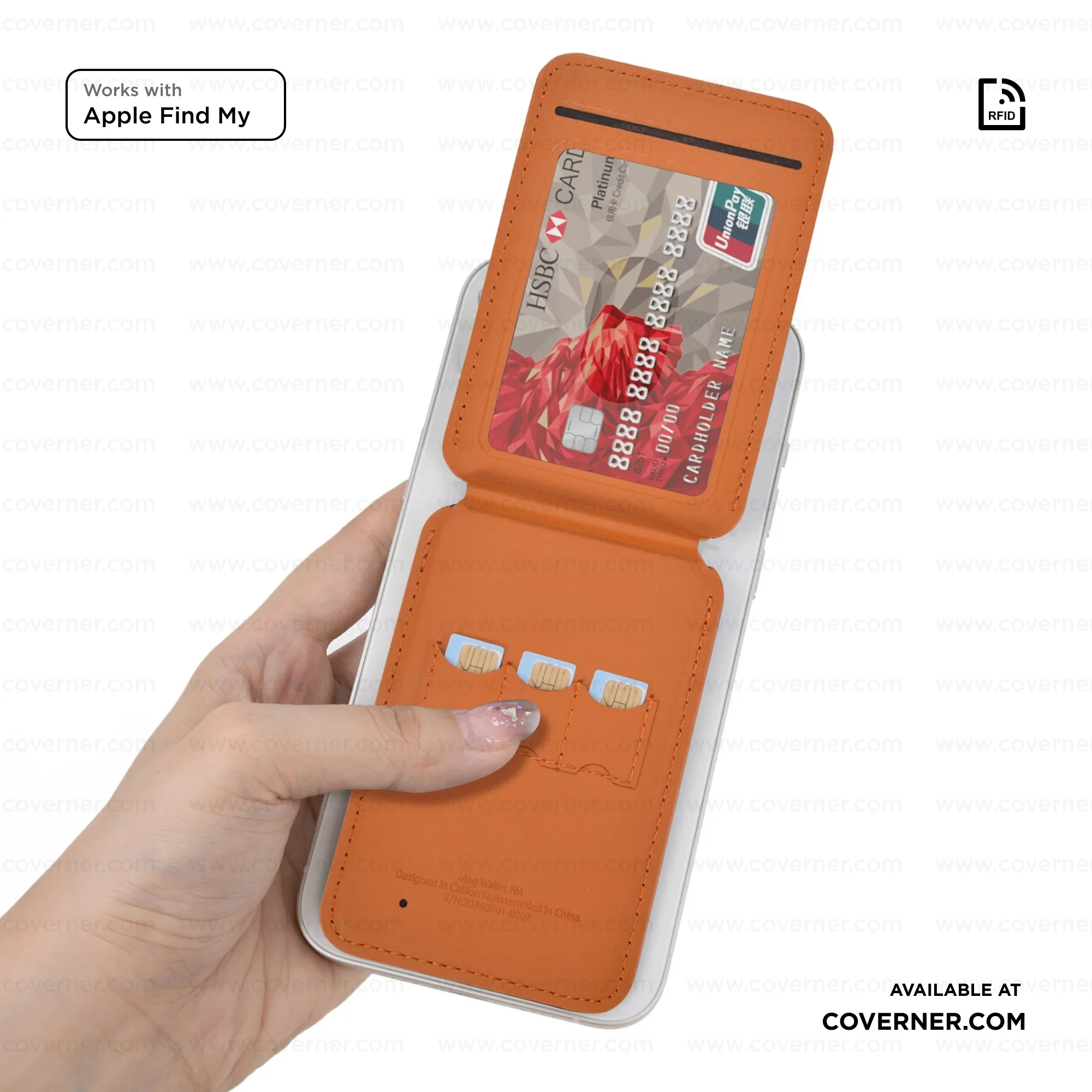 WIWU Mag Wallet FM MW-005 Slim Magnetic Wallet with Apple Find My & RFID – Sold by Coverner India - Image 11