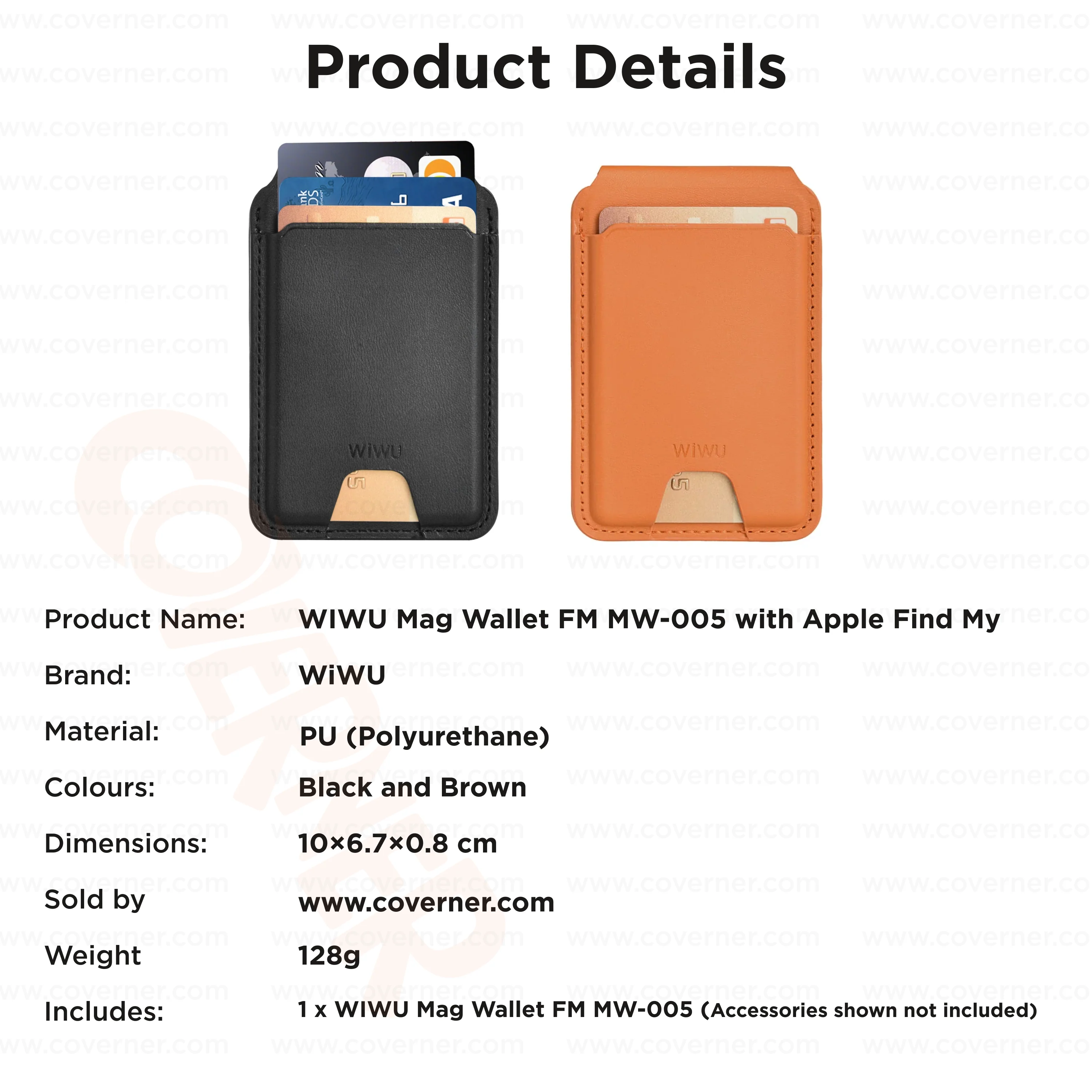 WIWU Mag Wallet FM MW-005 Slim Magnetic Wallet with Apple Find My & RFID – Sold by Coverner India - Image 13