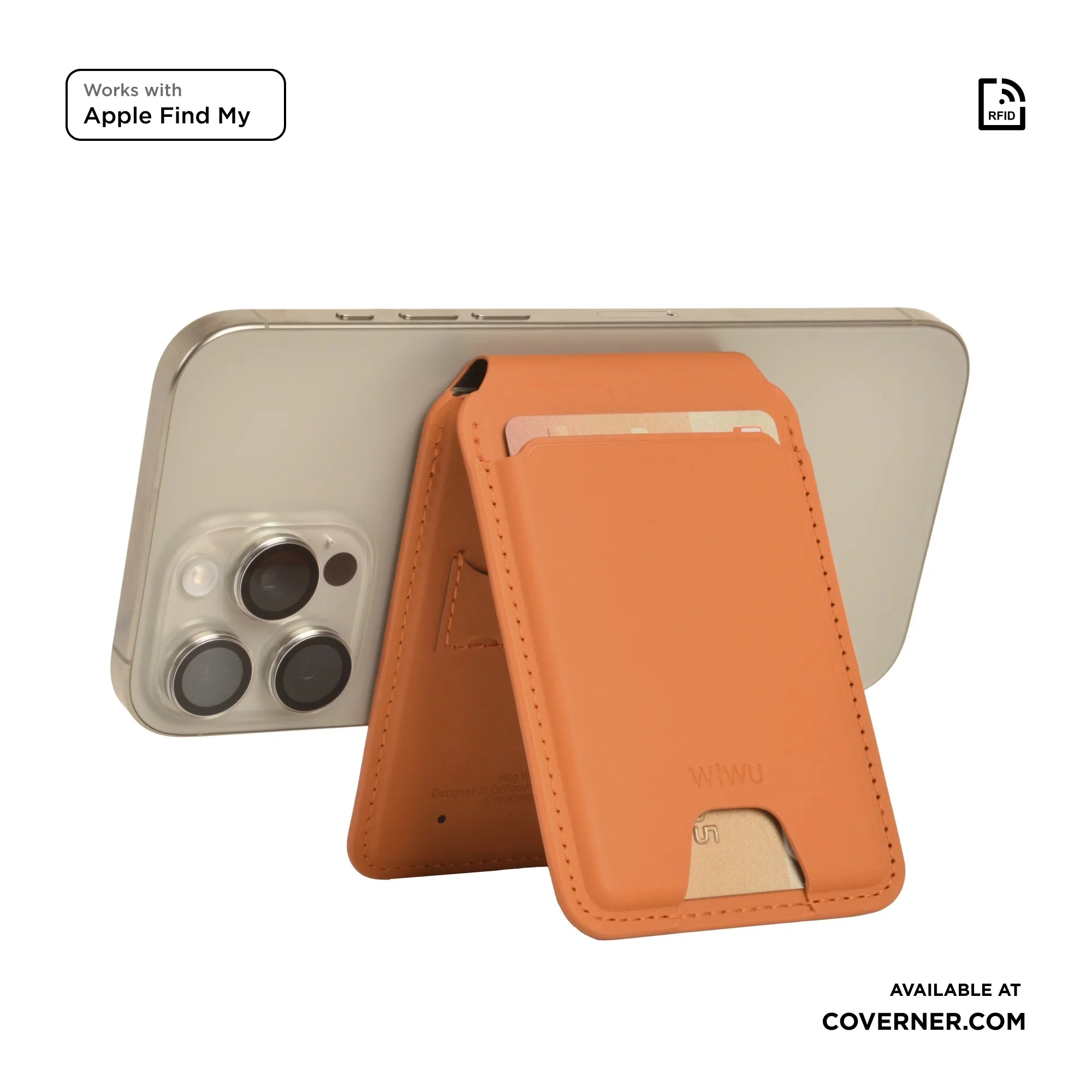 WIWU Mag Wallet FM MW-005 Slim Magnetic Wallet with Apple Find My & RFID – Sold by Coverner India - Image 15