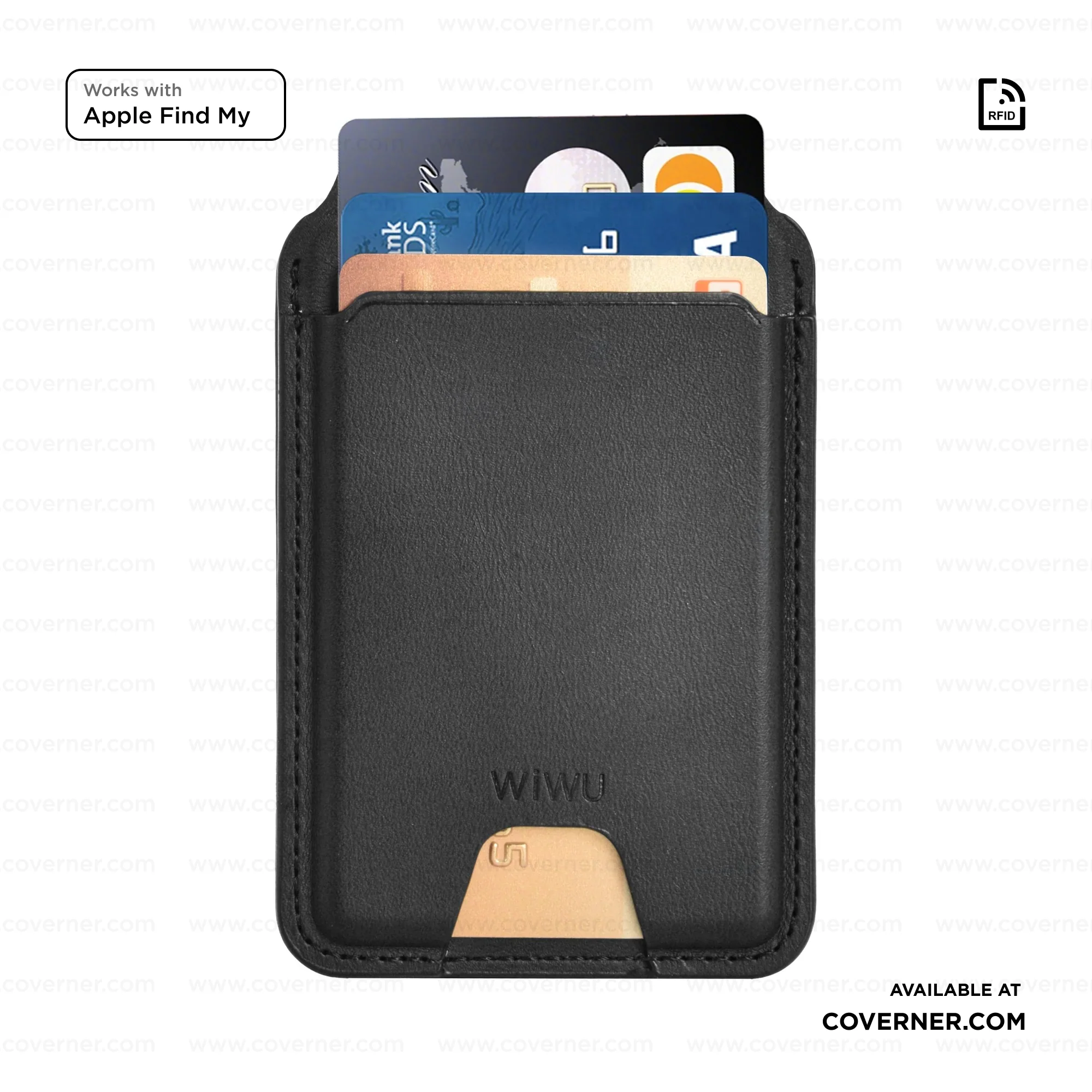 WIWU Mag Wallet FM MW-005 Slim Magnetic Wallet with Apple Find My & RFID – Sold by Coverner India - Image 6
