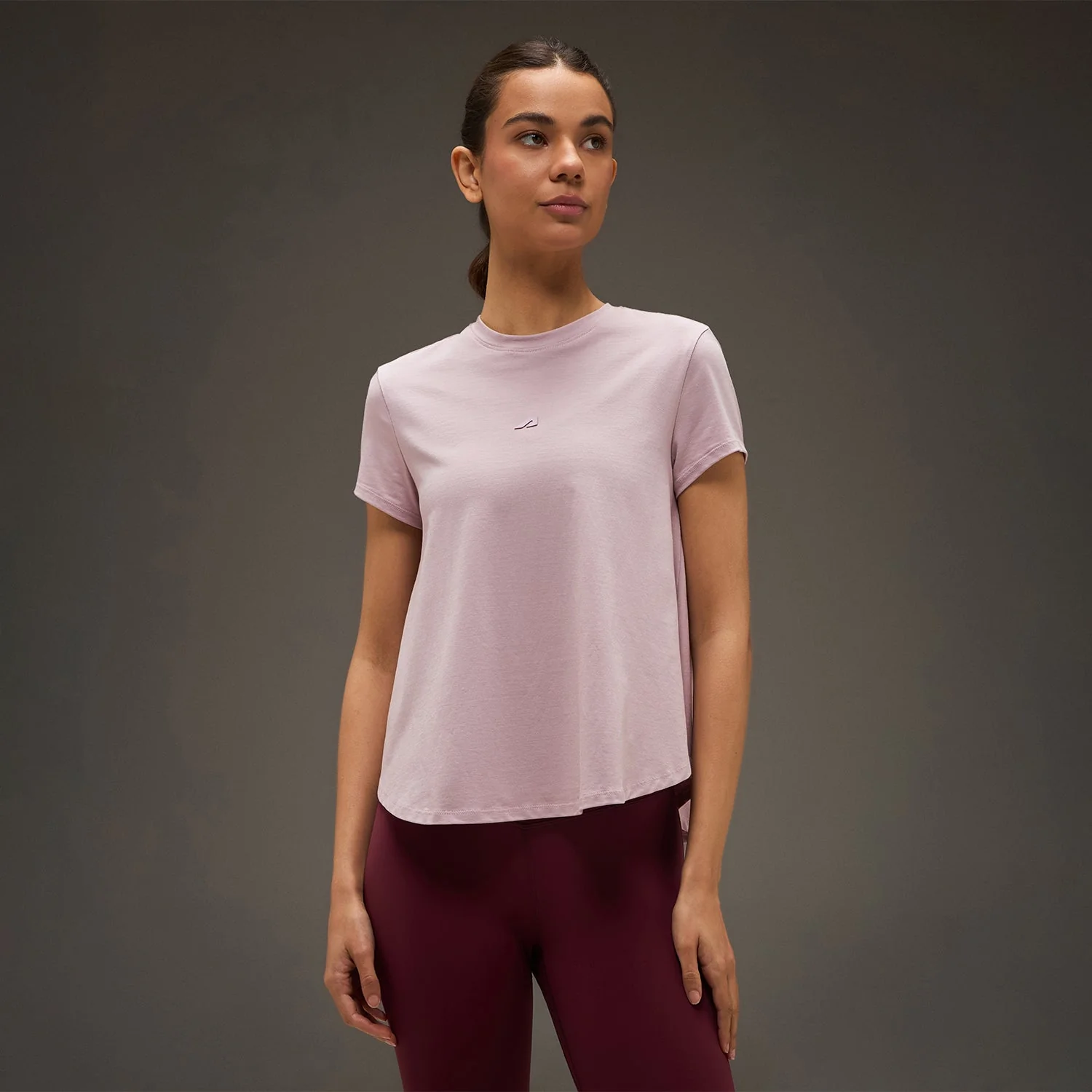 Women Essential Flared Cotton T-Shirt Soft Pink - Image 9