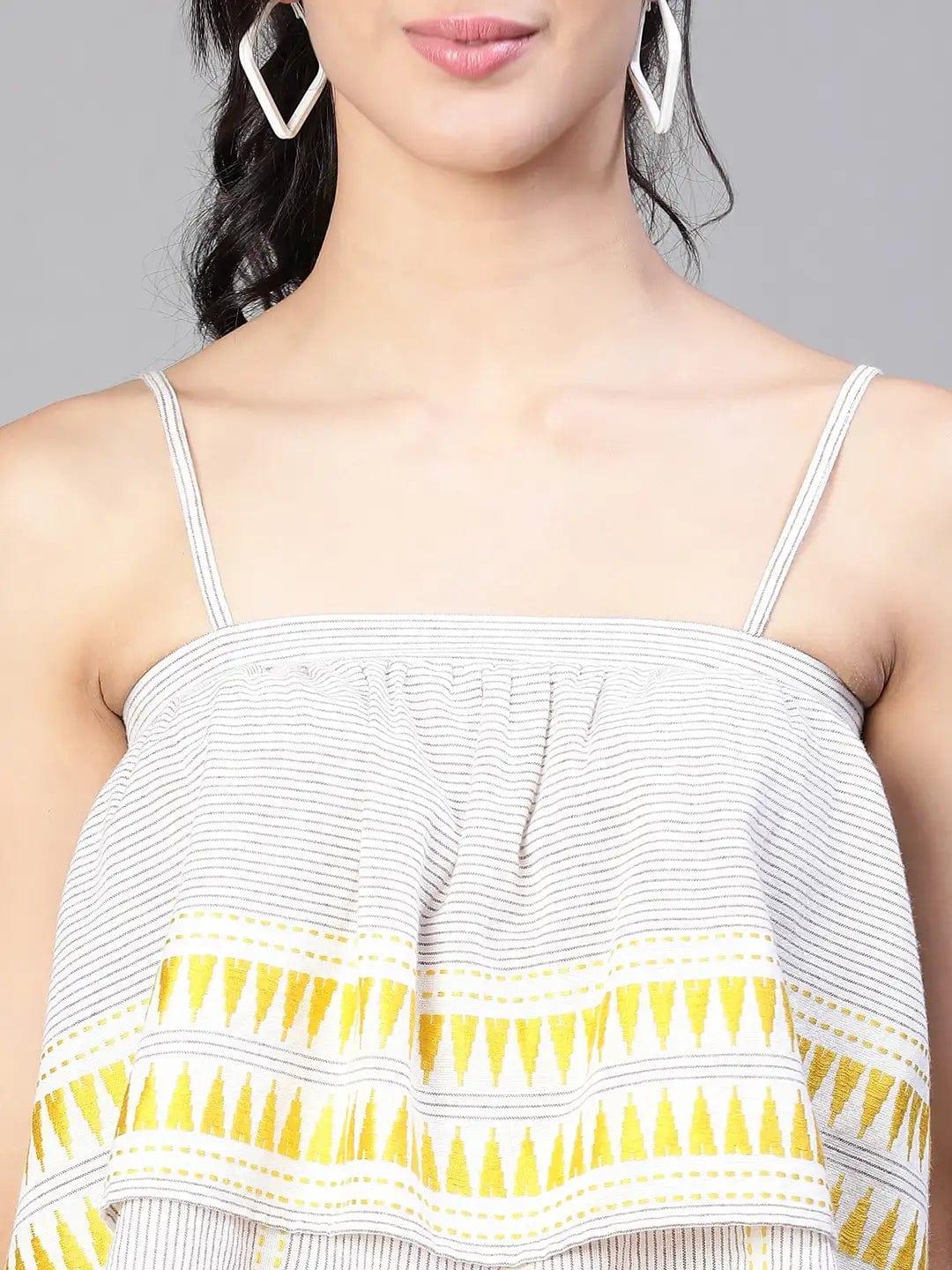 Women Shoulder Strap Top and Elasticated Pant Co-Ord - Image 8
