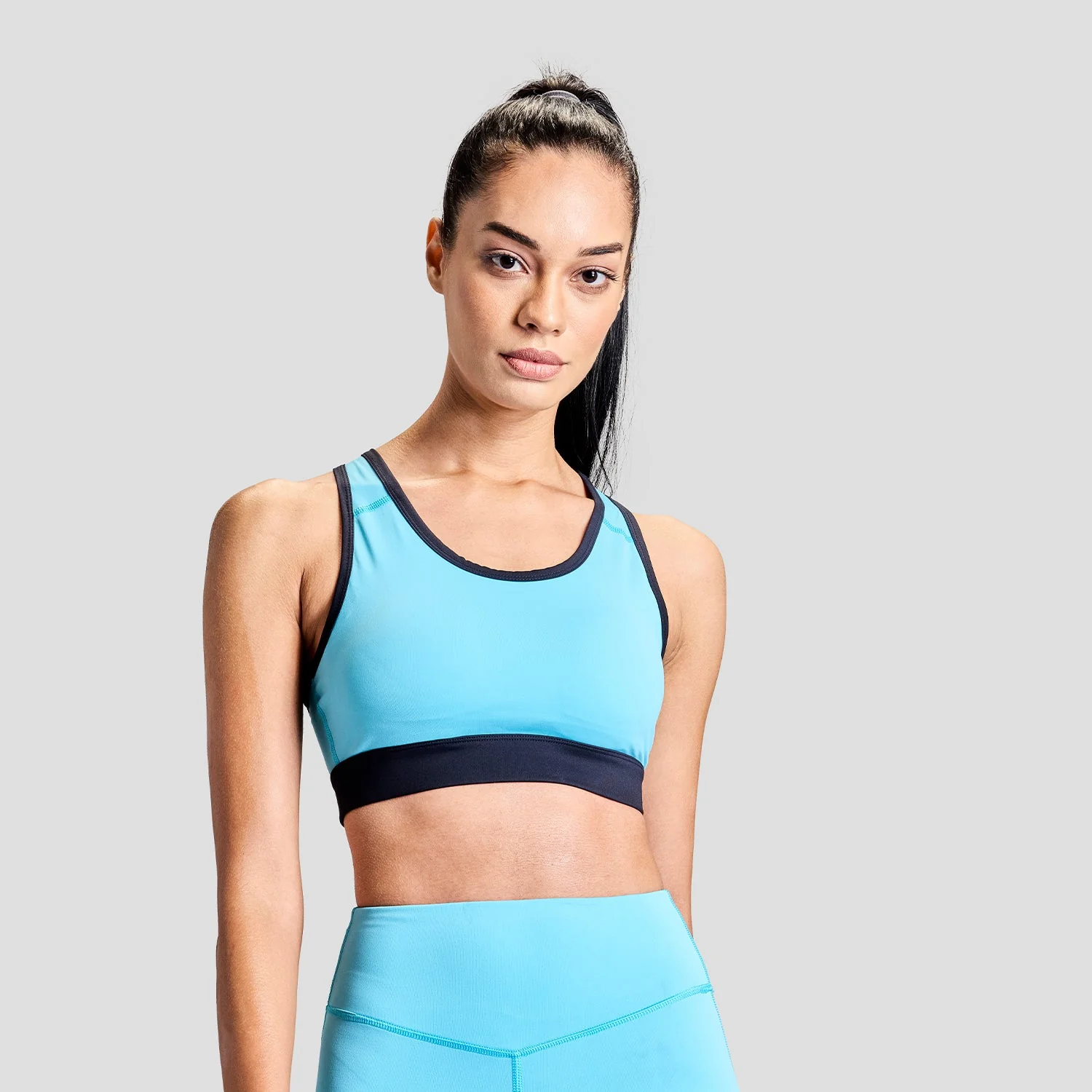 Womens Limitless Blue Sports Bra - Image 4