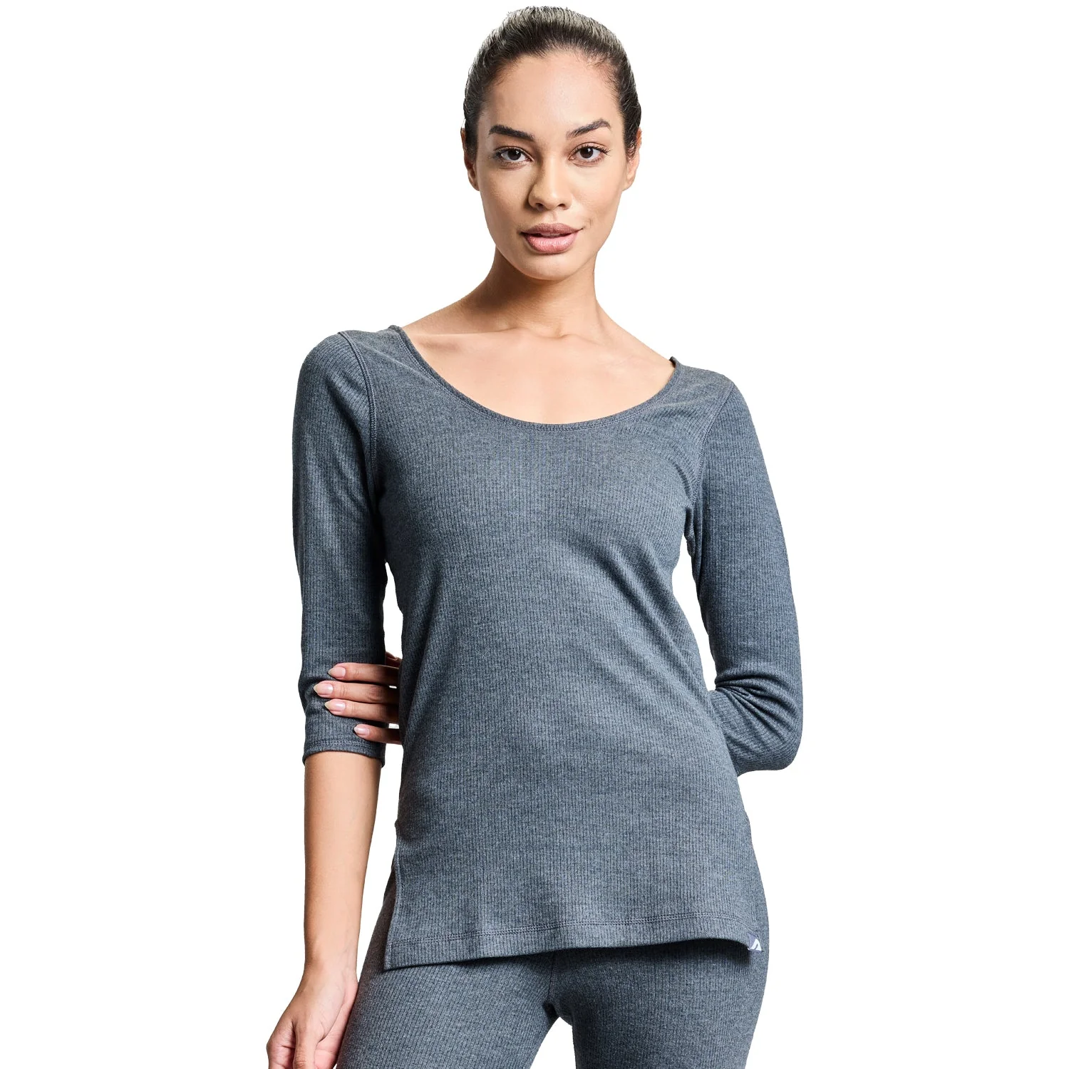Womens ThermaCore Thermal Top - Grey - Image 11