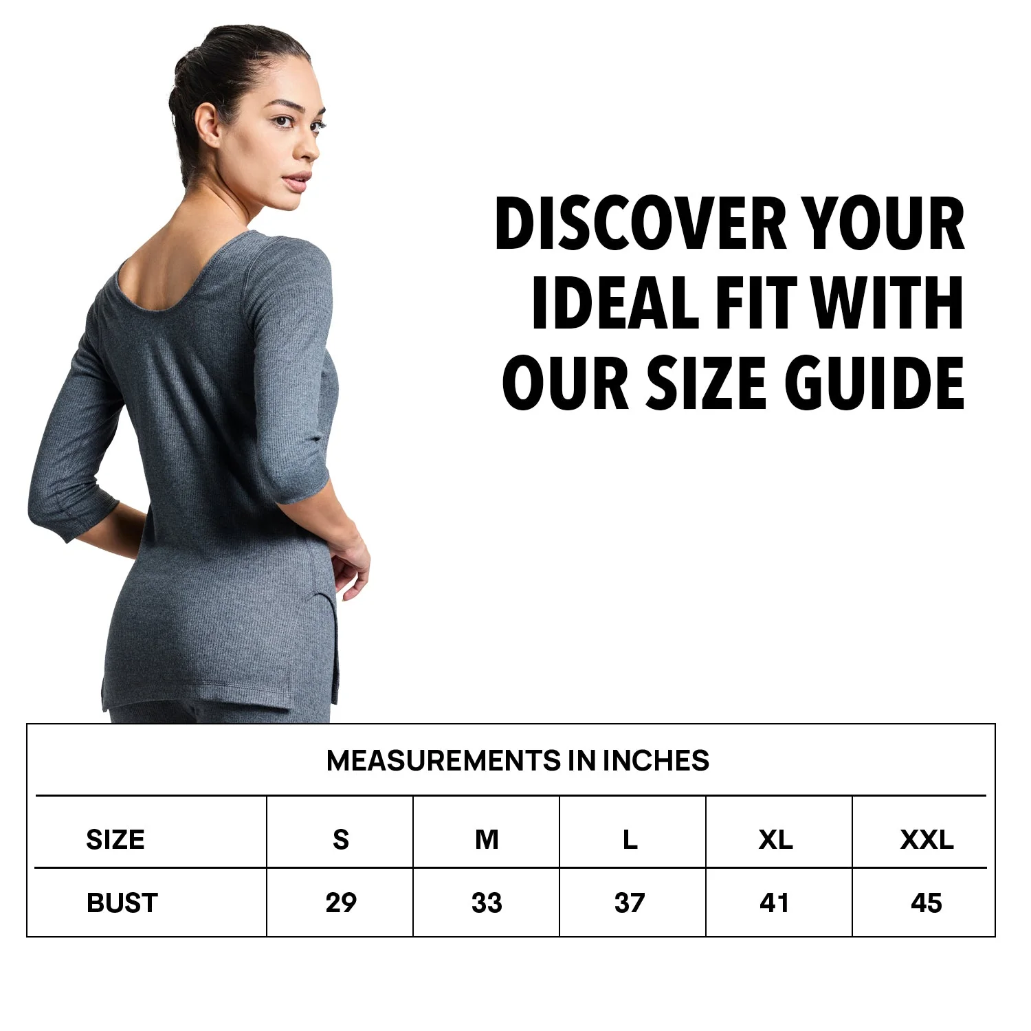 Womens ThermaCore Thermal Top - Grey - Image 6