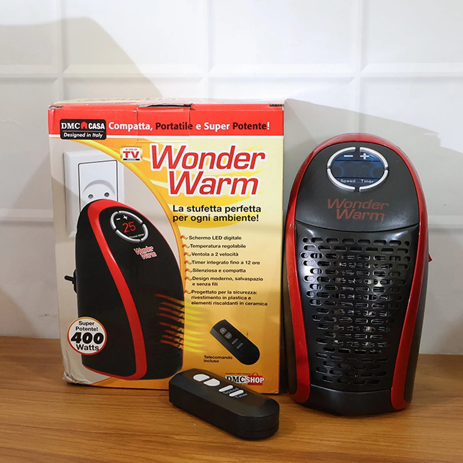 Wonder Warm 400W Wall Plug Room Heater with Remote Control (1 Pc) - Image 10