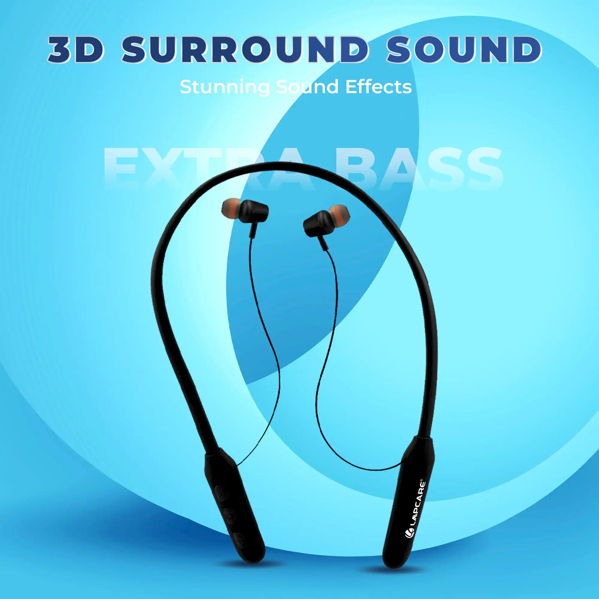 WOOBAND ECO Wireless neckband Black (LNB-360) - Image 3