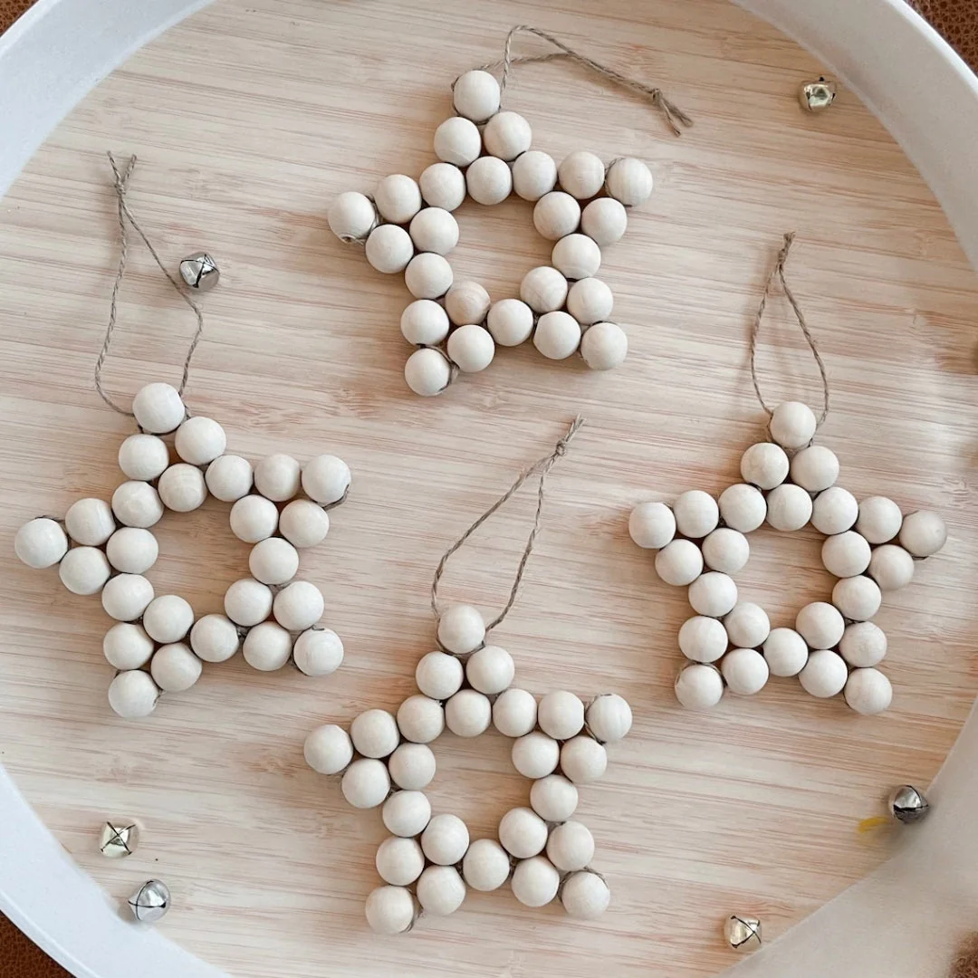 Wooden Bead star Ornament - Image 5