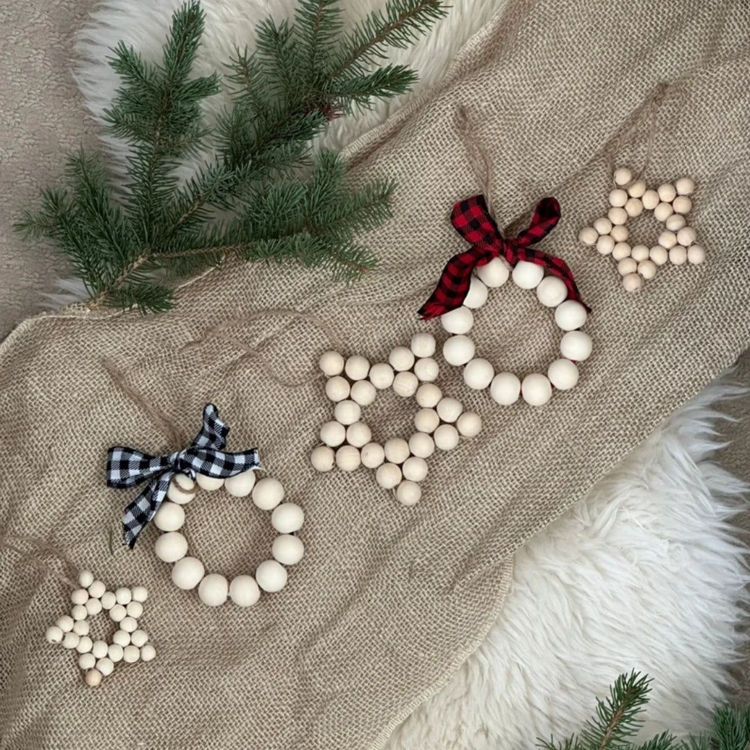 Wooden Bead star Ornament - Image 7