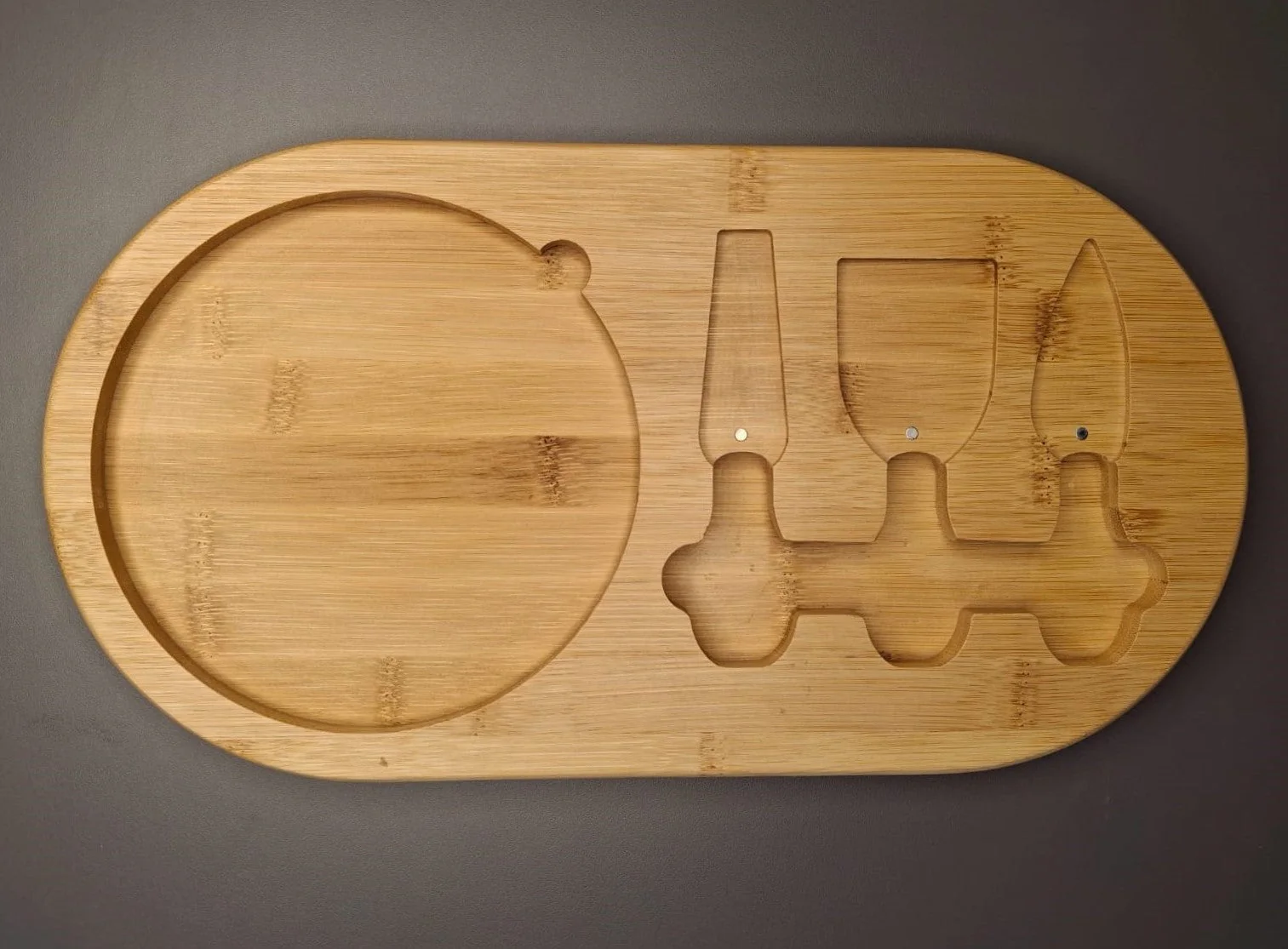 Wooden Cheese Platter Set With Marble Board And Cheese Cutlery Style 2 - Image 7